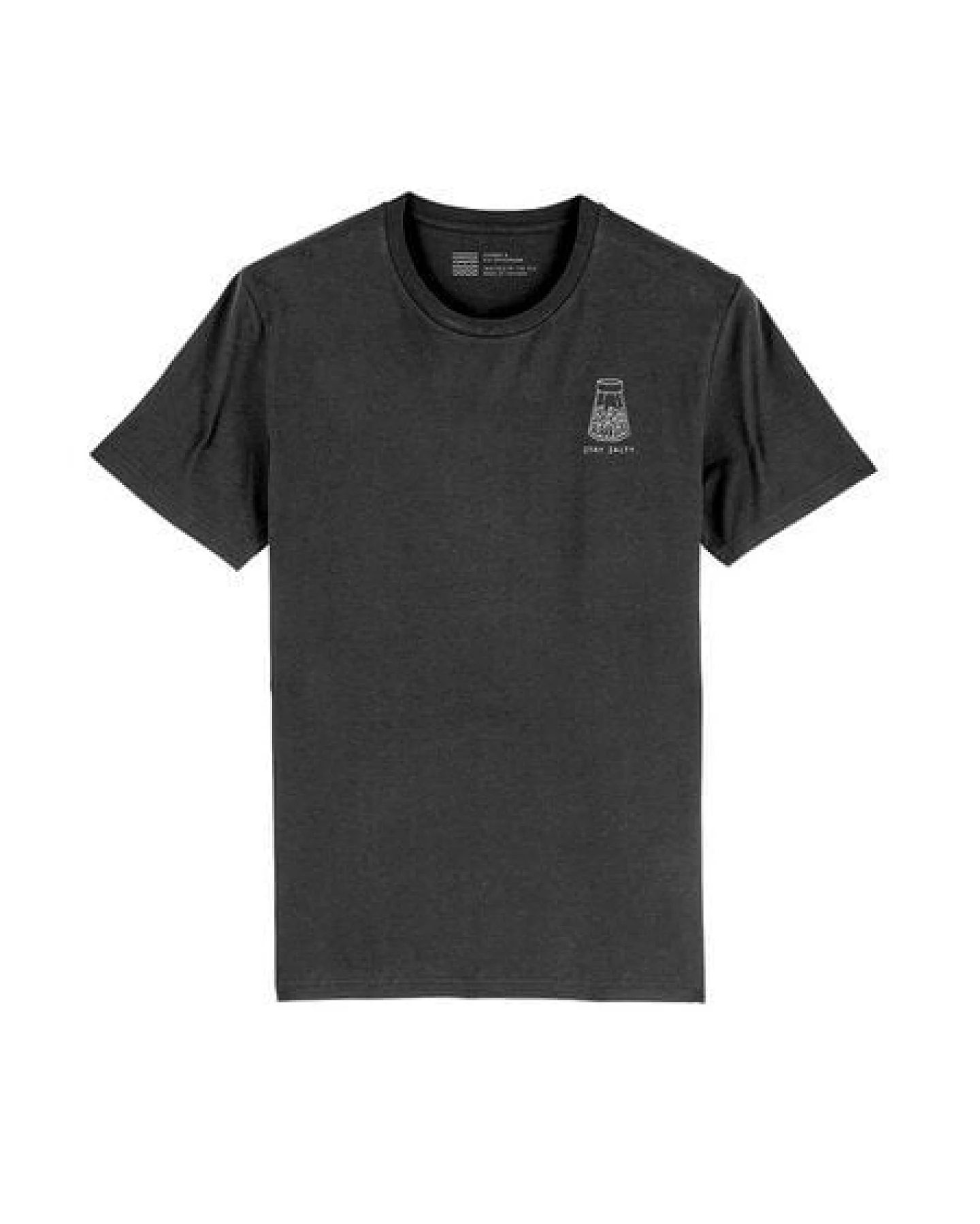 FUXBAU Männer Stay Salty T-Shirt - salzschwarz – Ansicht 2