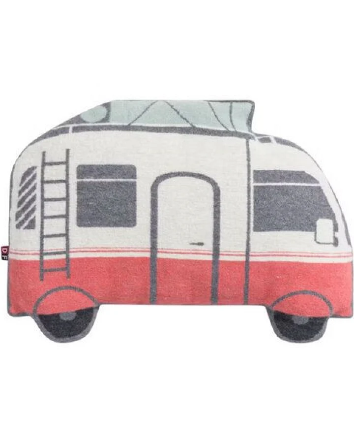 David Fussenegger Großes Kissen „Camper“, 33 x 43 cm aus Recycling-Baumwolle