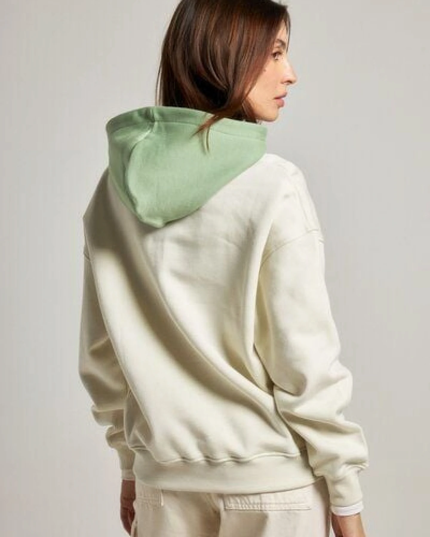 Trendsplant Women’s Color Block Oversized Hoodie Sea Glass – Ansicht 3