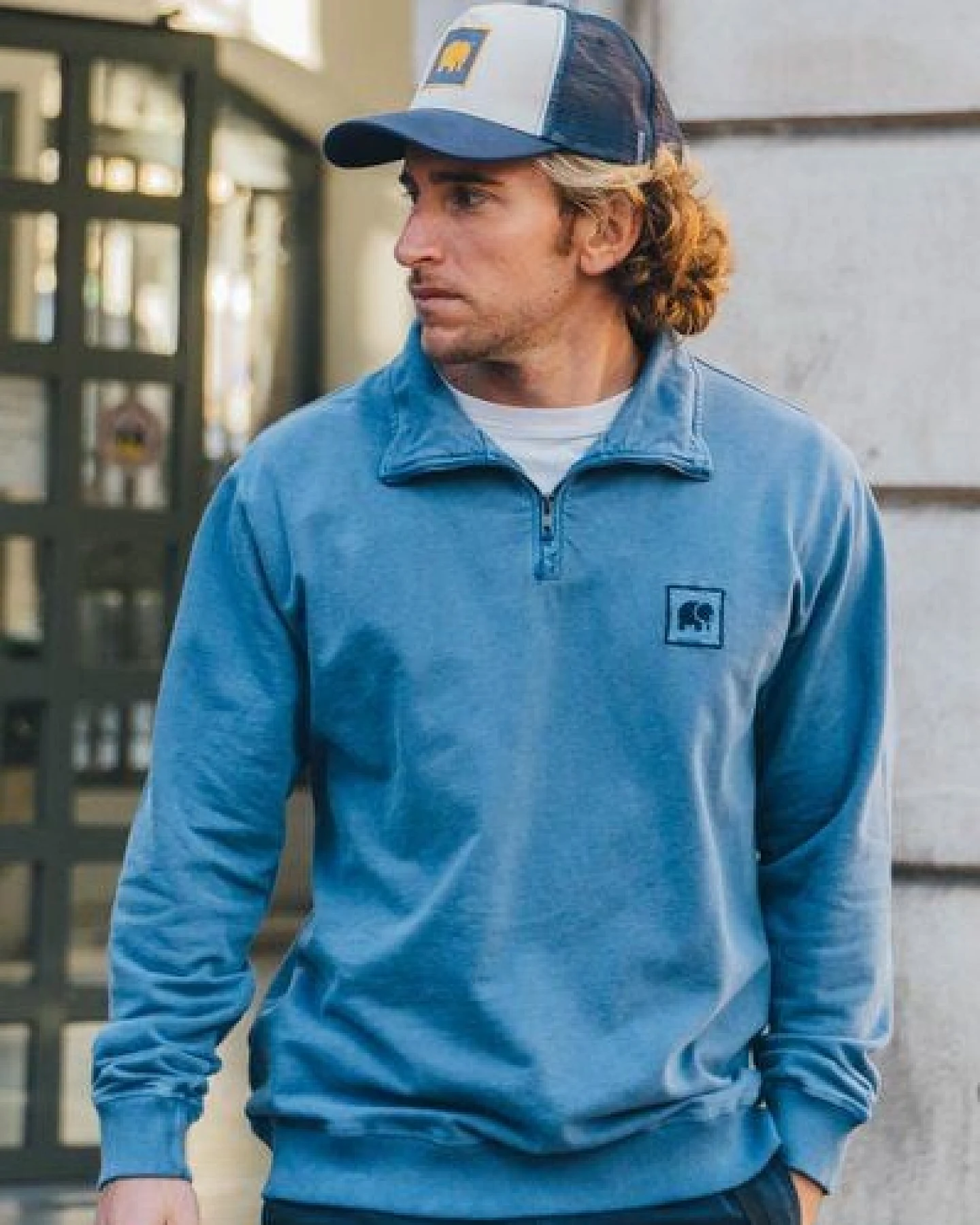 Trendsplant Classic Trucker Cap Navy – Ansicht 4
