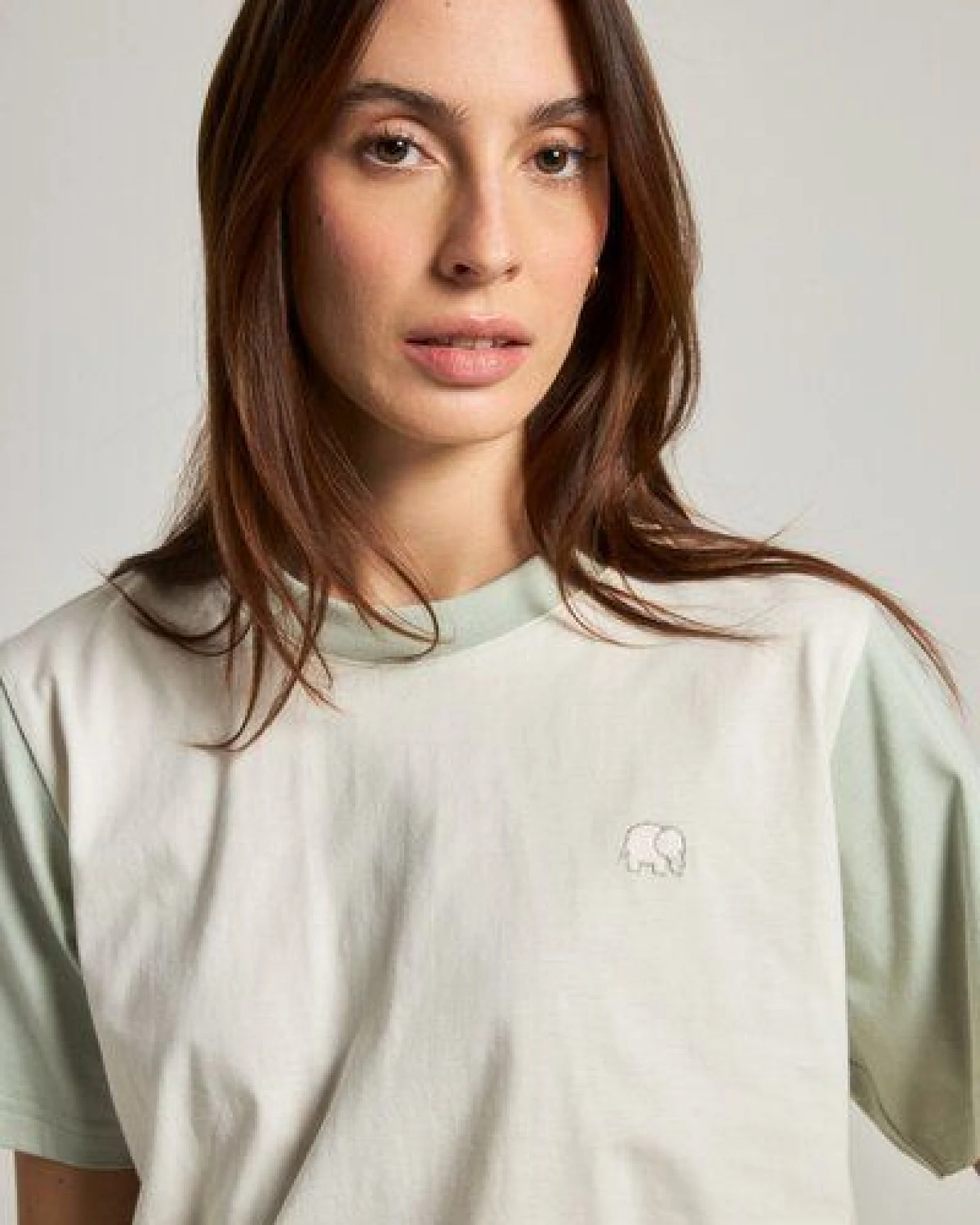 Trendsplant Women’s Color Block T-Shirt Sea Glass – Ansicht 3