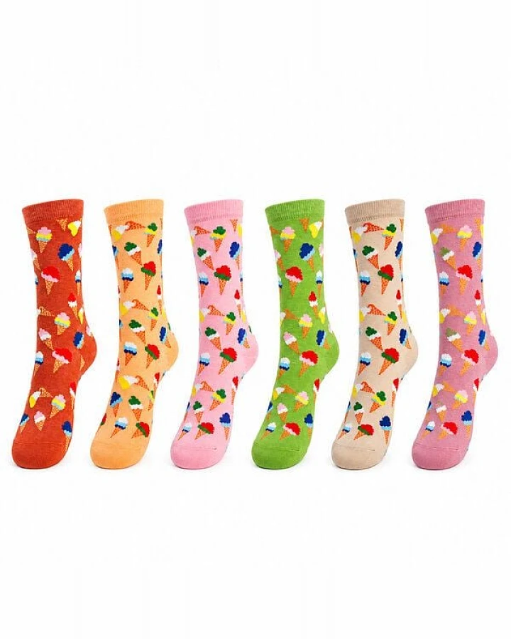 Bruno Barella Damen Bio Baumwollsocken – Hautfreundlich & Farbenfroh-6er Set