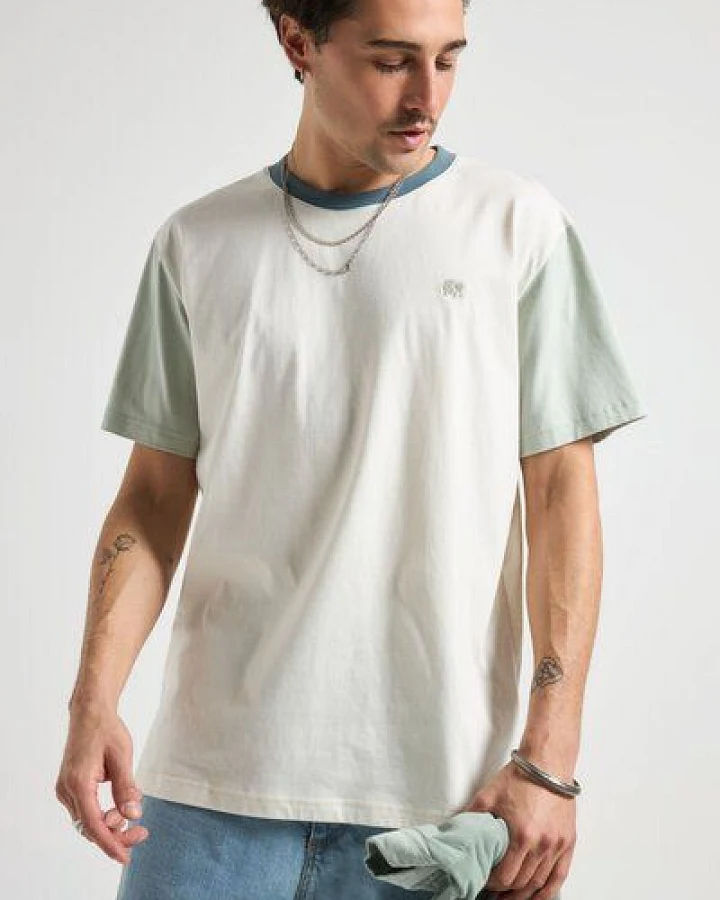 Trendsplant Color Block T-Shirt Sea Glass