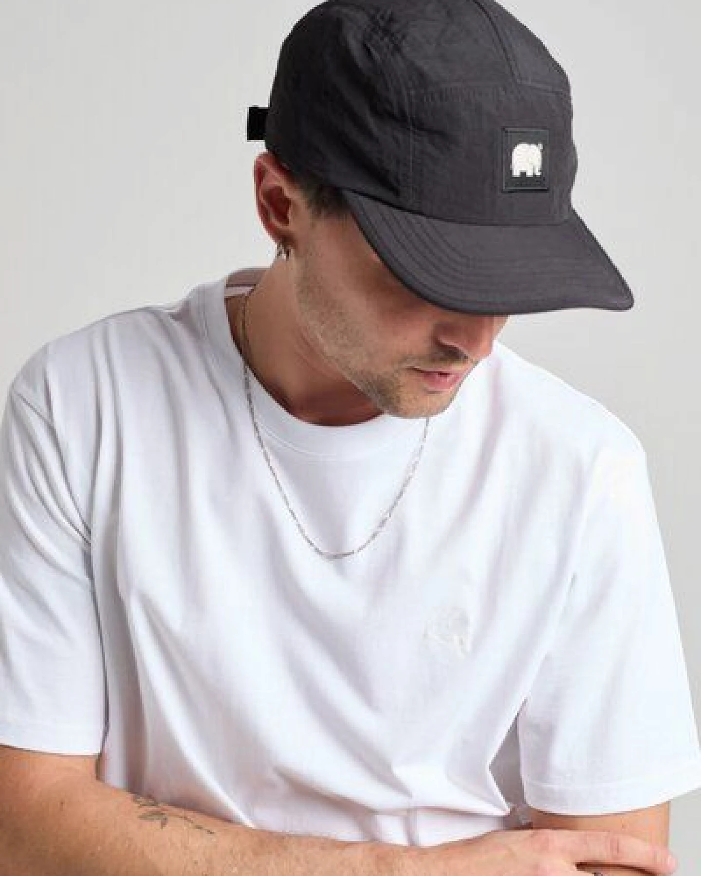 Trendsplant Water Repellent Nylon Five Panel Cap Black – Ansicht 2