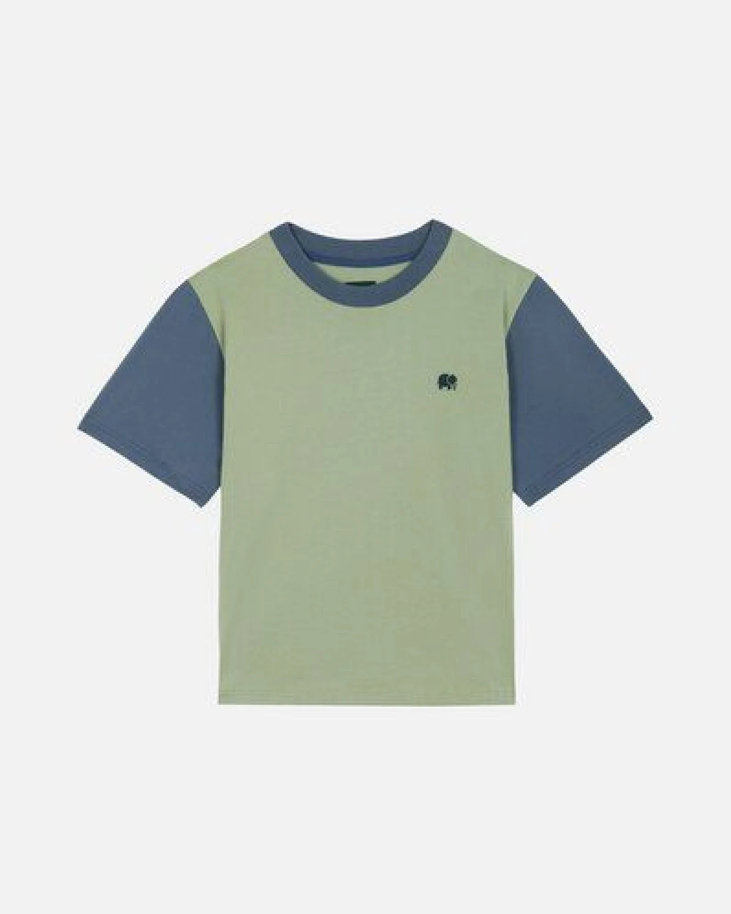 Trendsplant Women’s Color Block T-Shirt Salted Moss – Ansicht 2