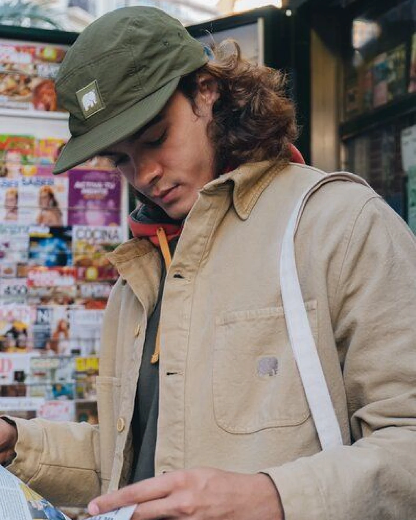 Trendsplant Water Repellent Nylon Five Panel Cap Dark Olive – Ansicht 2