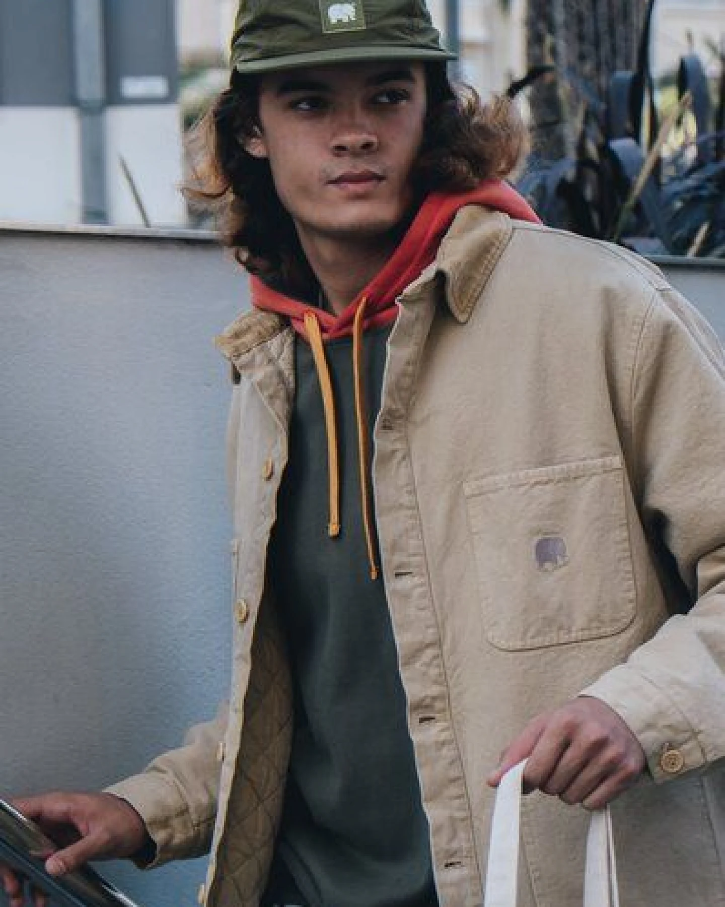 Trendsplant Water Repellent Nylon Five Panel Cap Dark Olive – Ansicht 4