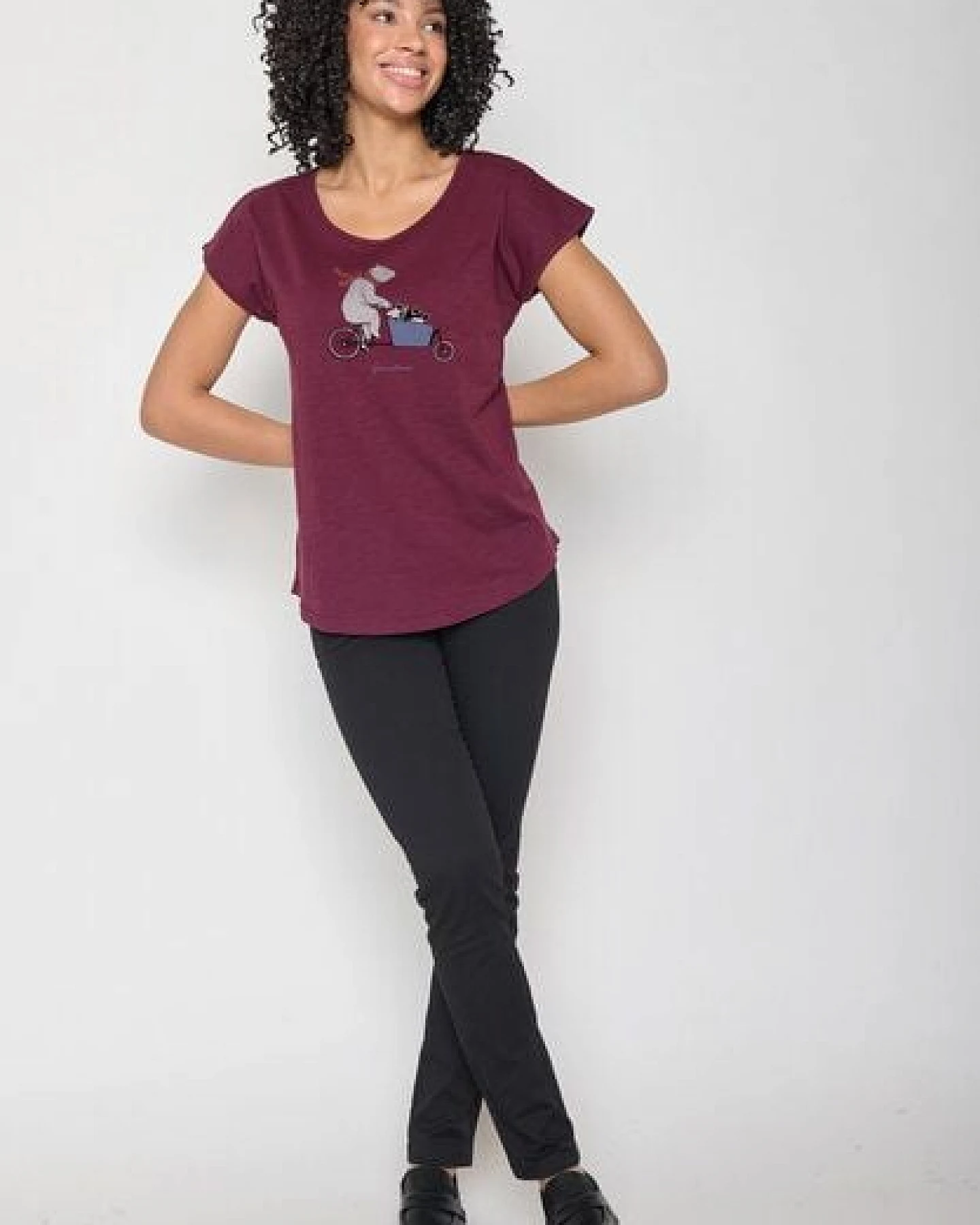 GREENBOMB Bike Cargo Bear Cool - Sportliches T-Shirt aus Bio-Baumwolle / hochwertiger Print / GOTS / Fair & Vegan – Ansicht 4