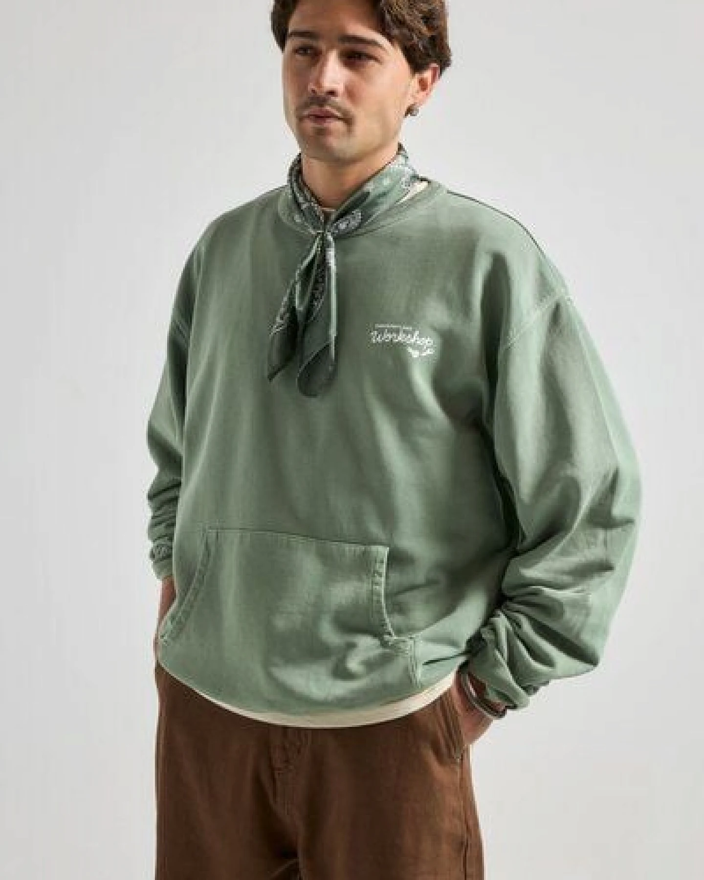 Trendsplant The Garage Sweatshirt Hedge Green – Ansicht 4
