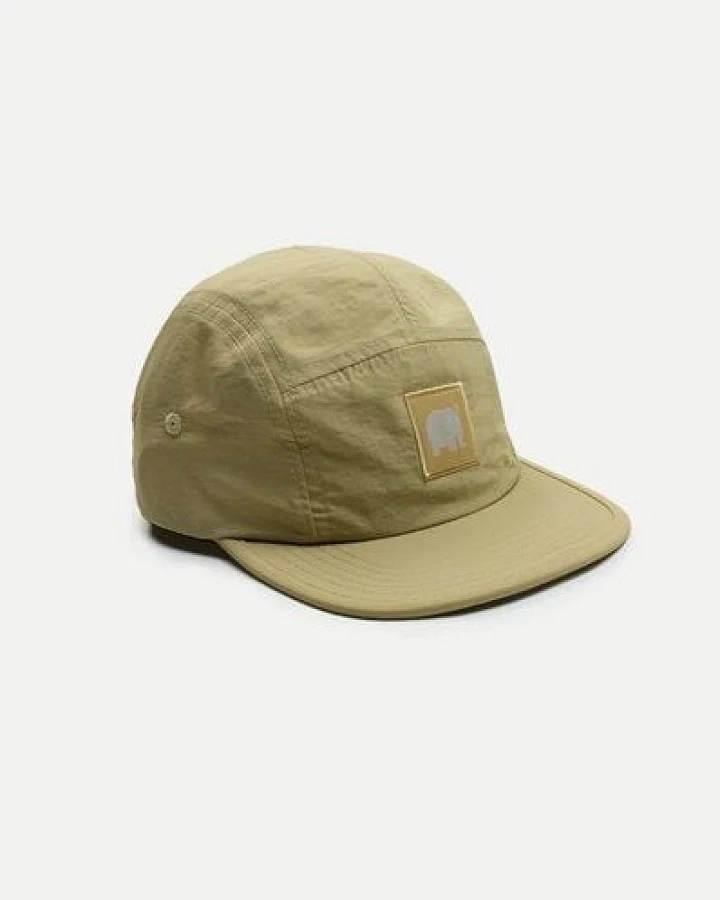 Trendsplant Water Repellent Nylon Five Panel Cap Sand