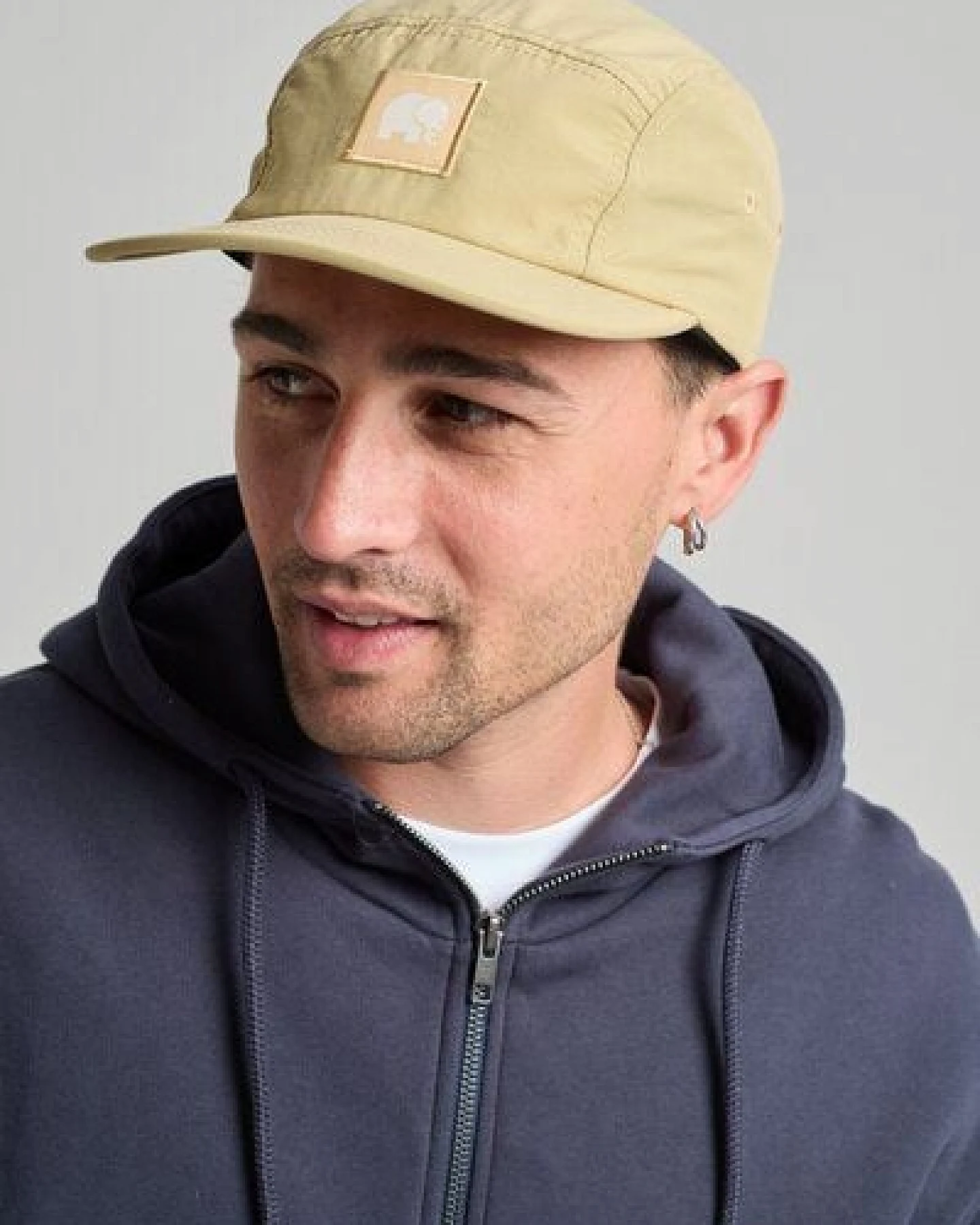 Trendsplant Water Repellent Nylon Five Panel Cap Sand – Ansicht 4