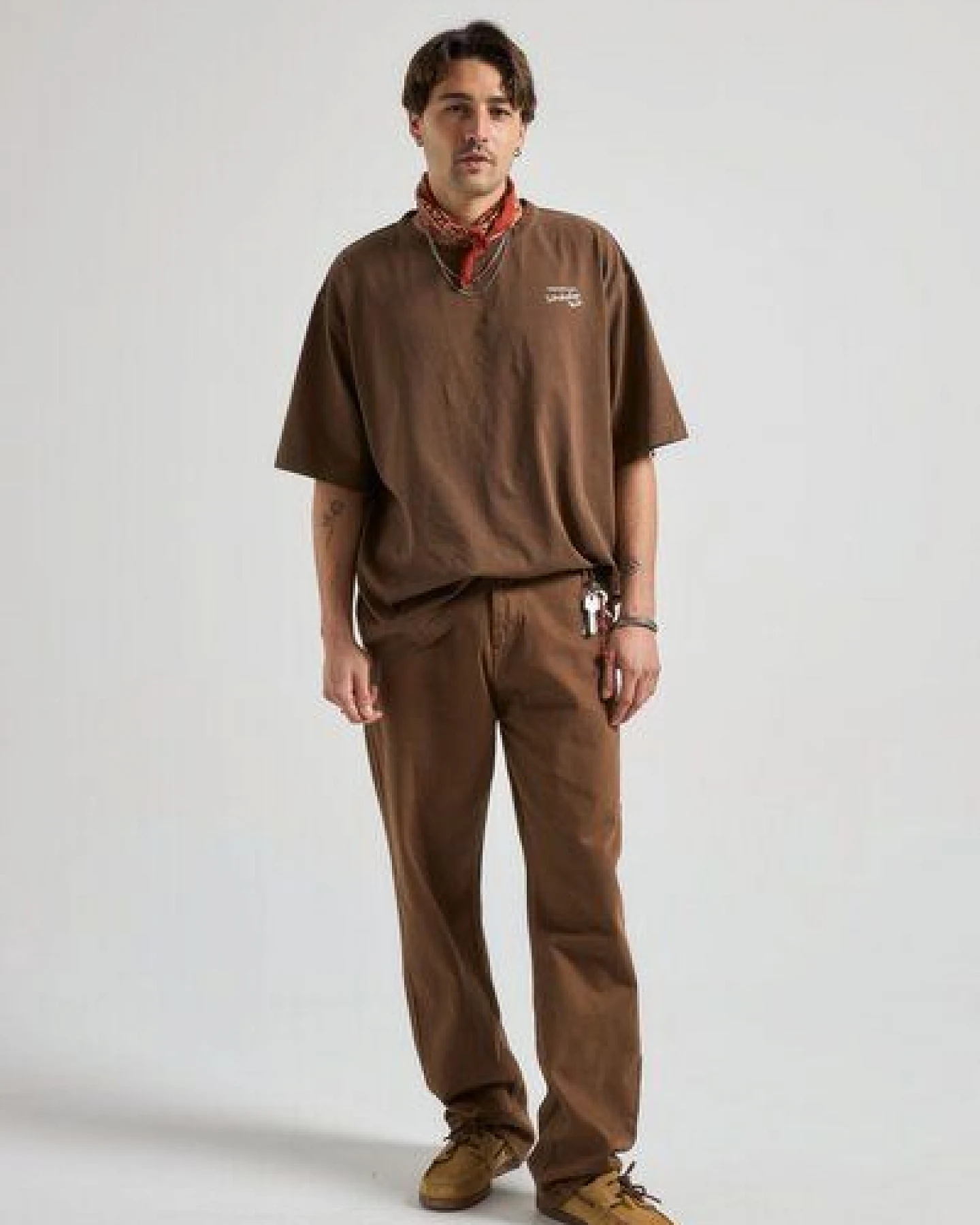 Trendsplant Bench Oversized T-Shirt Saddle Brown – Ansicht 4