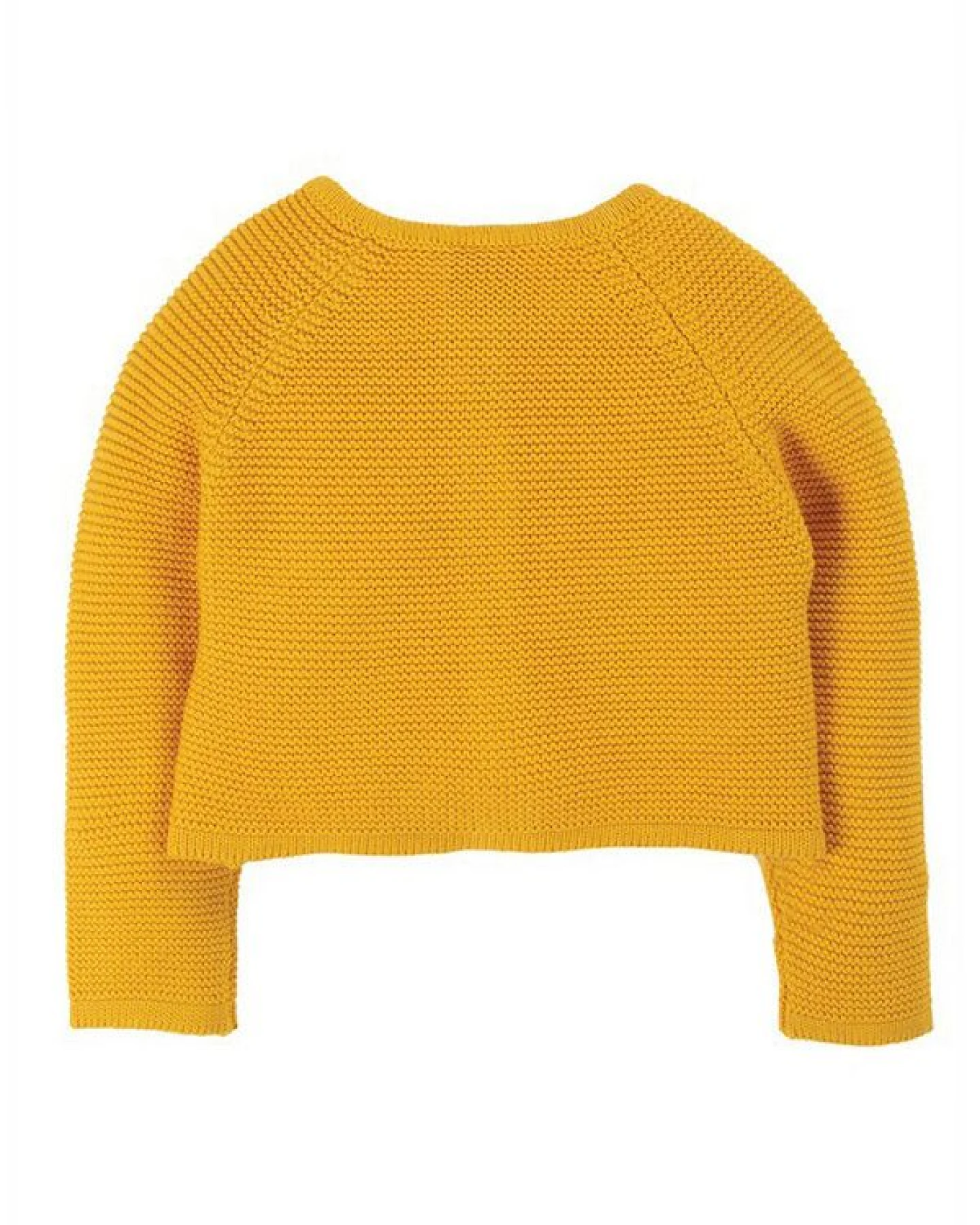 Frugi Strickjacke Little Annie Pilze in hummelgelb – Ansicht 3