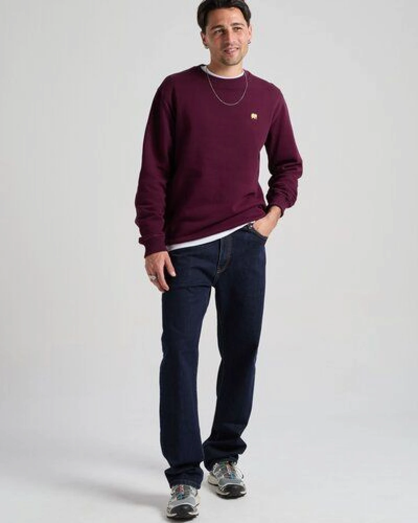 Trendsplant Organic Essential Sweatshirt Wine Red – Ansicht 3