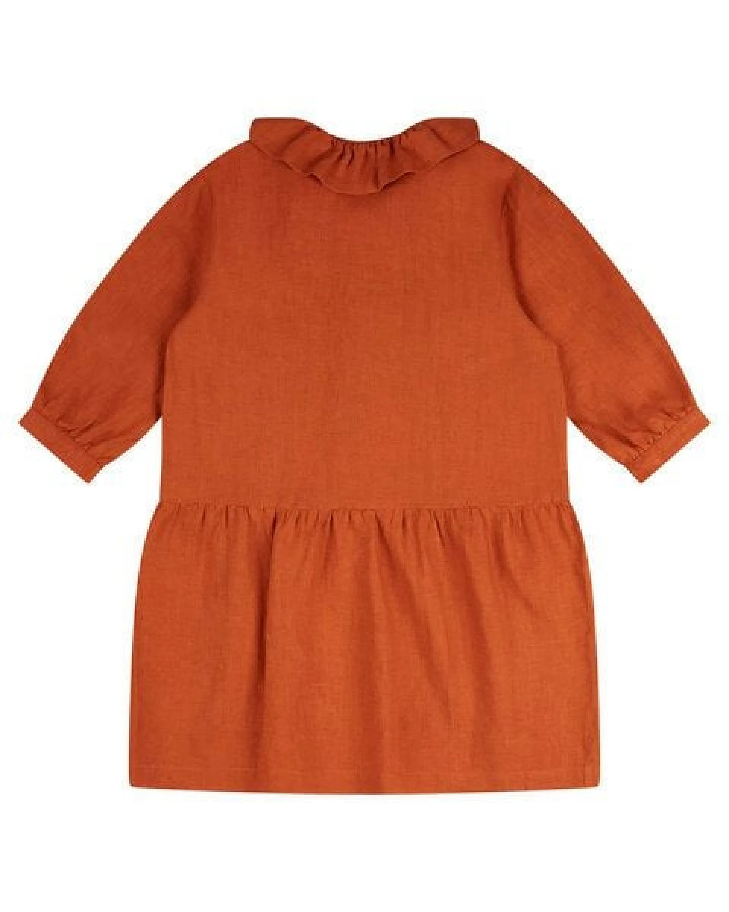 Matona Verspieltes Kleid mit Rüschenkragen für Mädchen aus Leinen / Frill Collar Dress – Ansicht 4