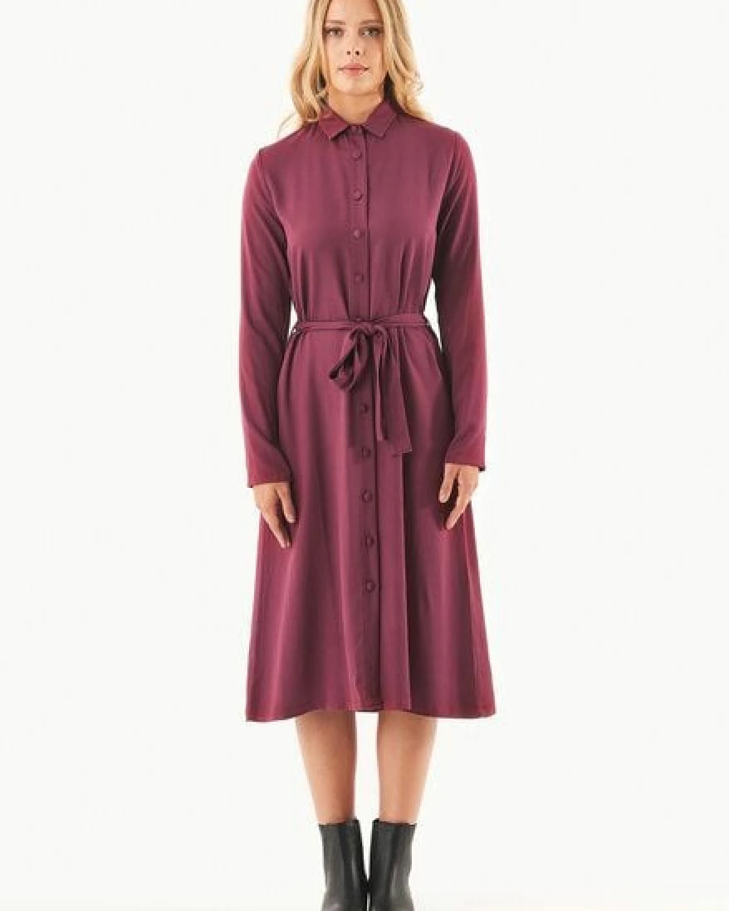 ORGANICATION Hemdblusenkleid aus LENZING ECOVERO – Ansicht 2