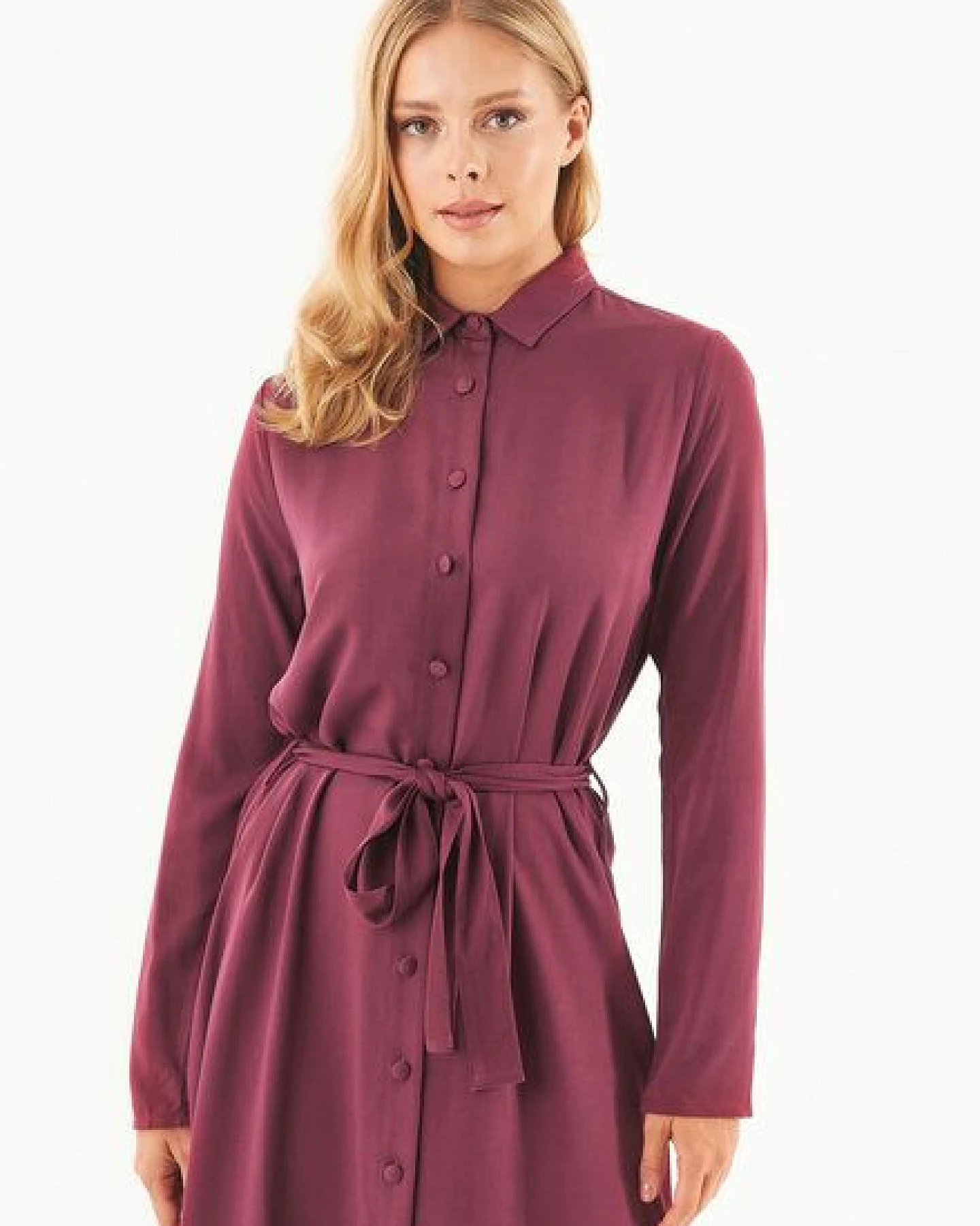 ORGANICATION Hemdblusenkleid aus LENZING ECOVERO – Ansicht 4