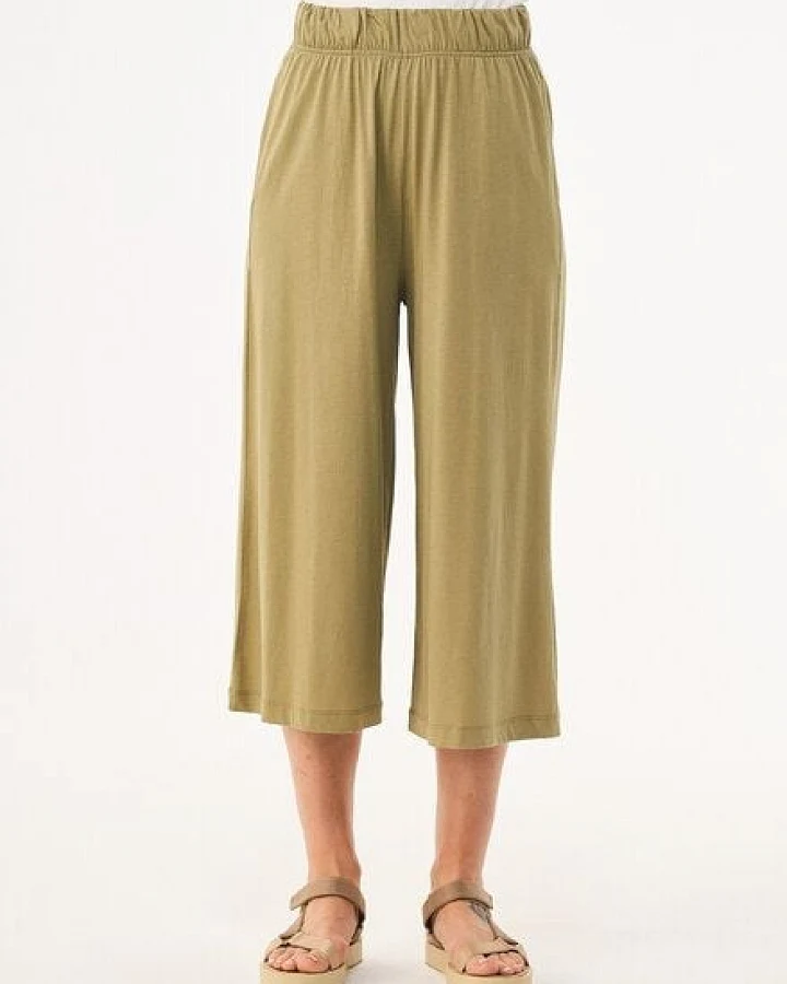 ORGANICATION Jerseyhose aus TENCEL Lyocell und Bio-Baumwolle in 3/4-Länge