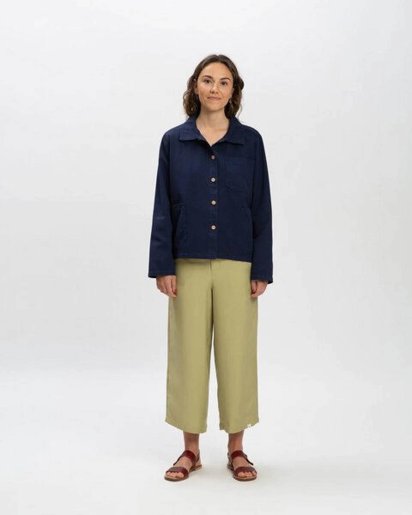 Matona Hemdjacke aus Baumwolle für Frauen / Twill Classic Jacket – Ansicht 3