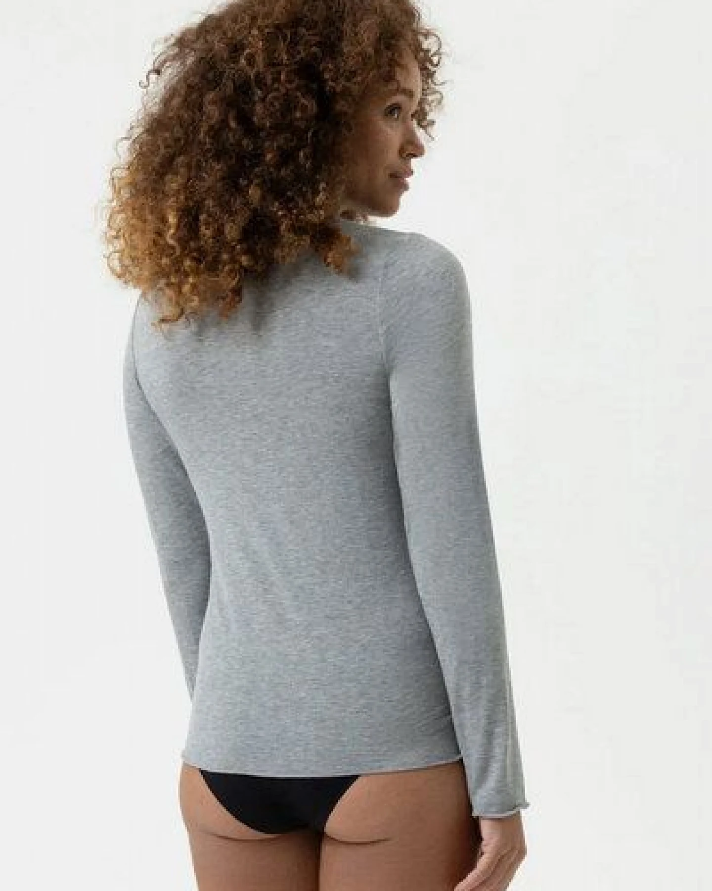 Mey Longsleeve Cozy Cashmere mit Rollsaum – Ansicht 3