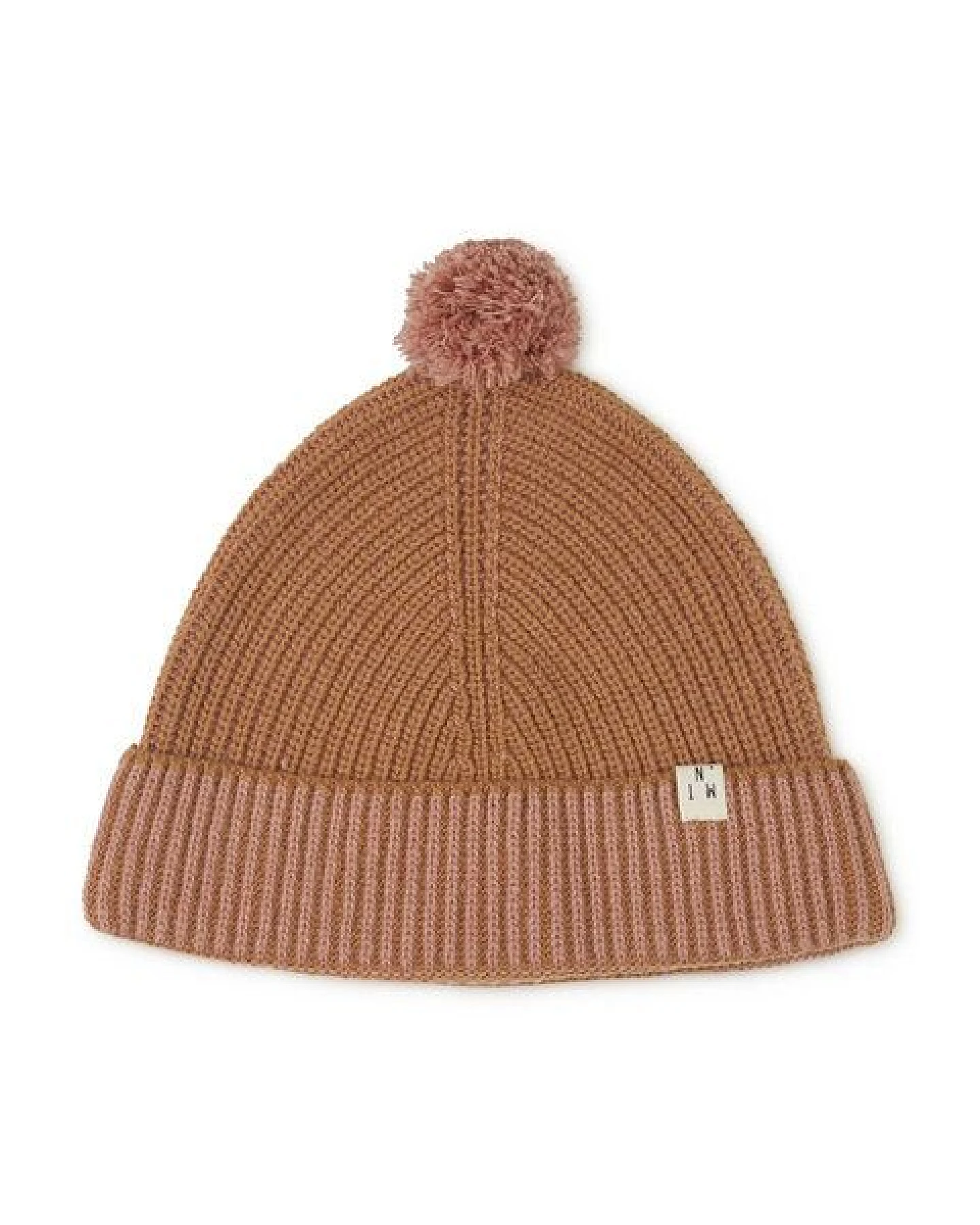 Matona Strickmütze mit Bommel für Kinder und Erwachsene aus recycelter Wolle / Pom Pom Beanie – Ansicht 4