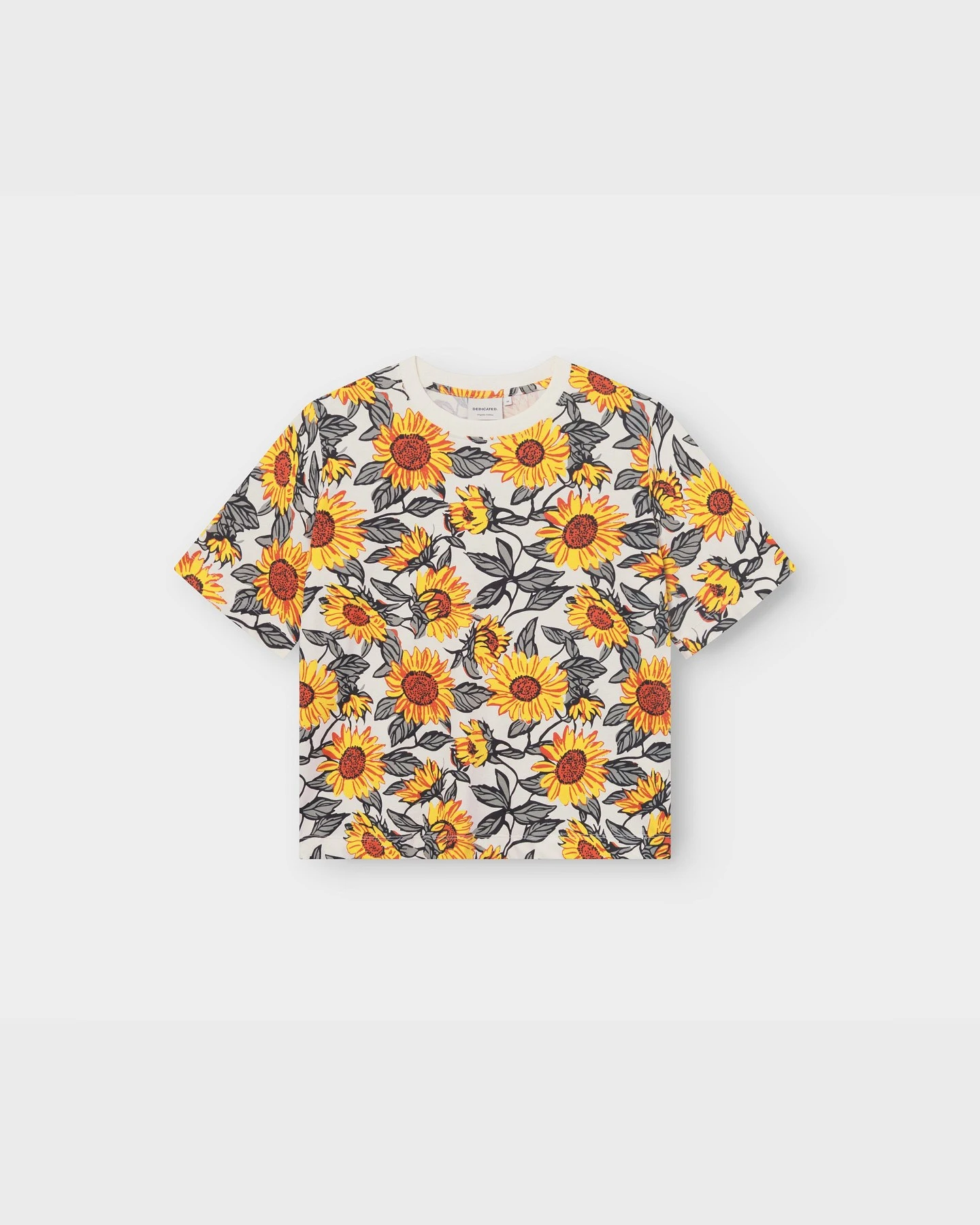 T-Shirt Vadstena Sunflower AOP Off White – Ansicht 2