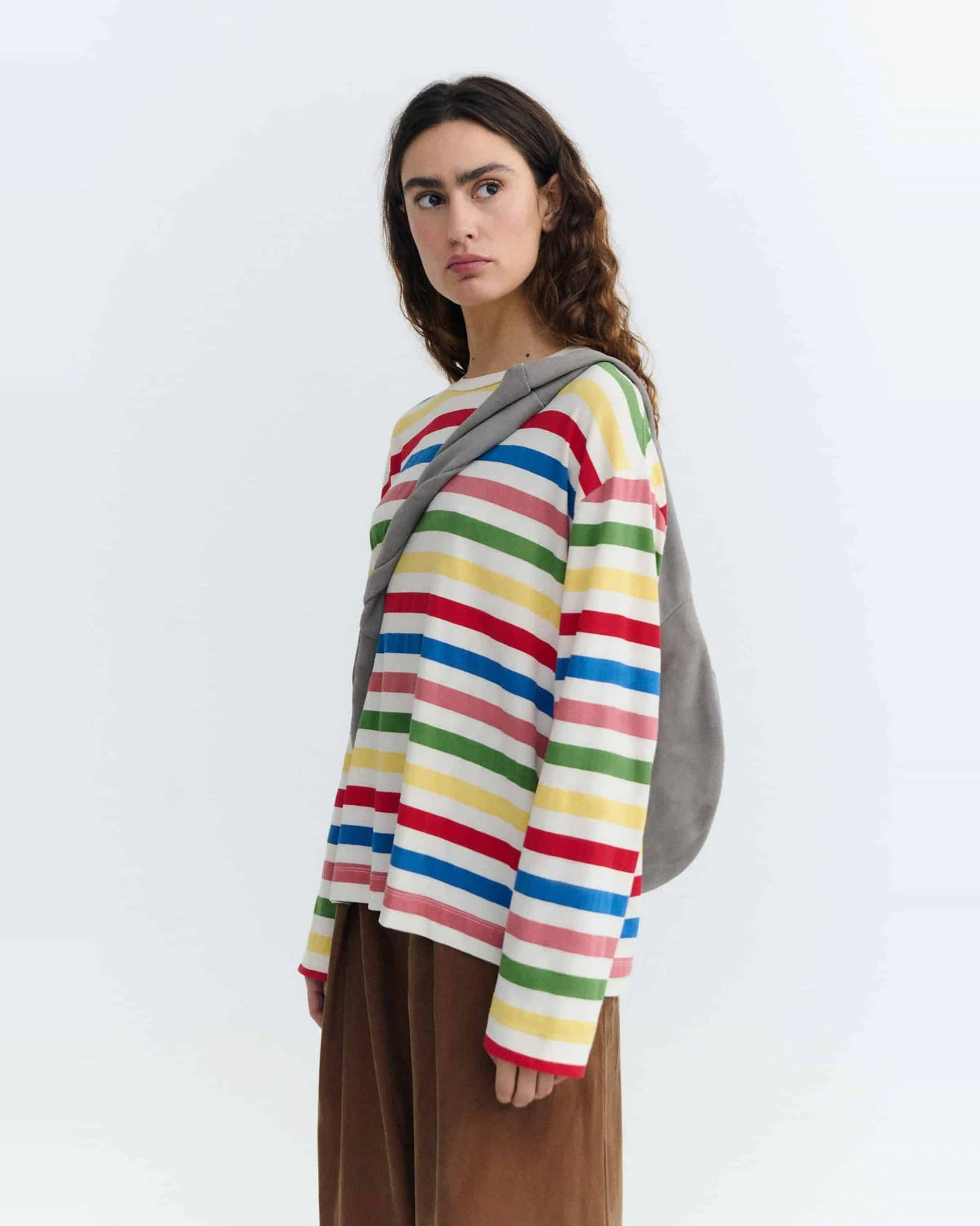 Longsleeve Emily Stripes Colorful Rosa – Ansicht 2