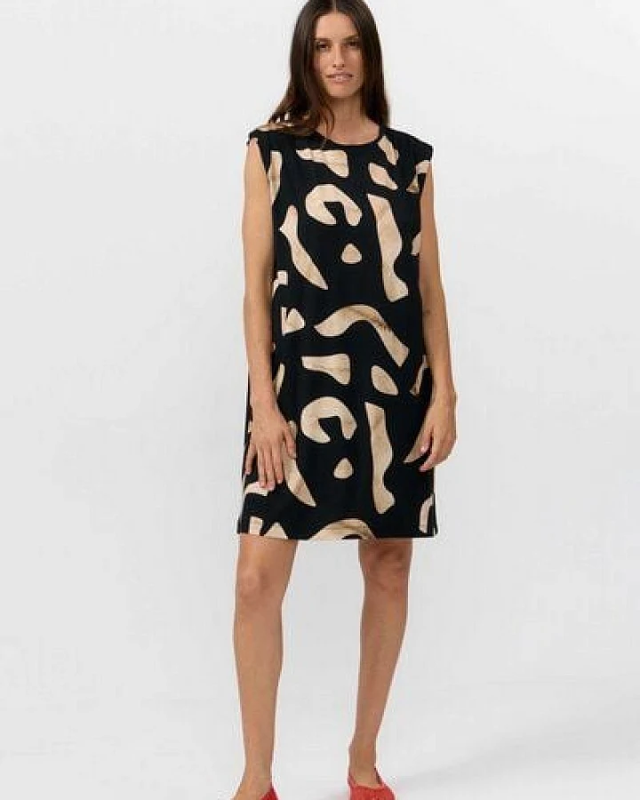 Suite13lab Damen-Kurzkleid SHIRE im Stones-Print