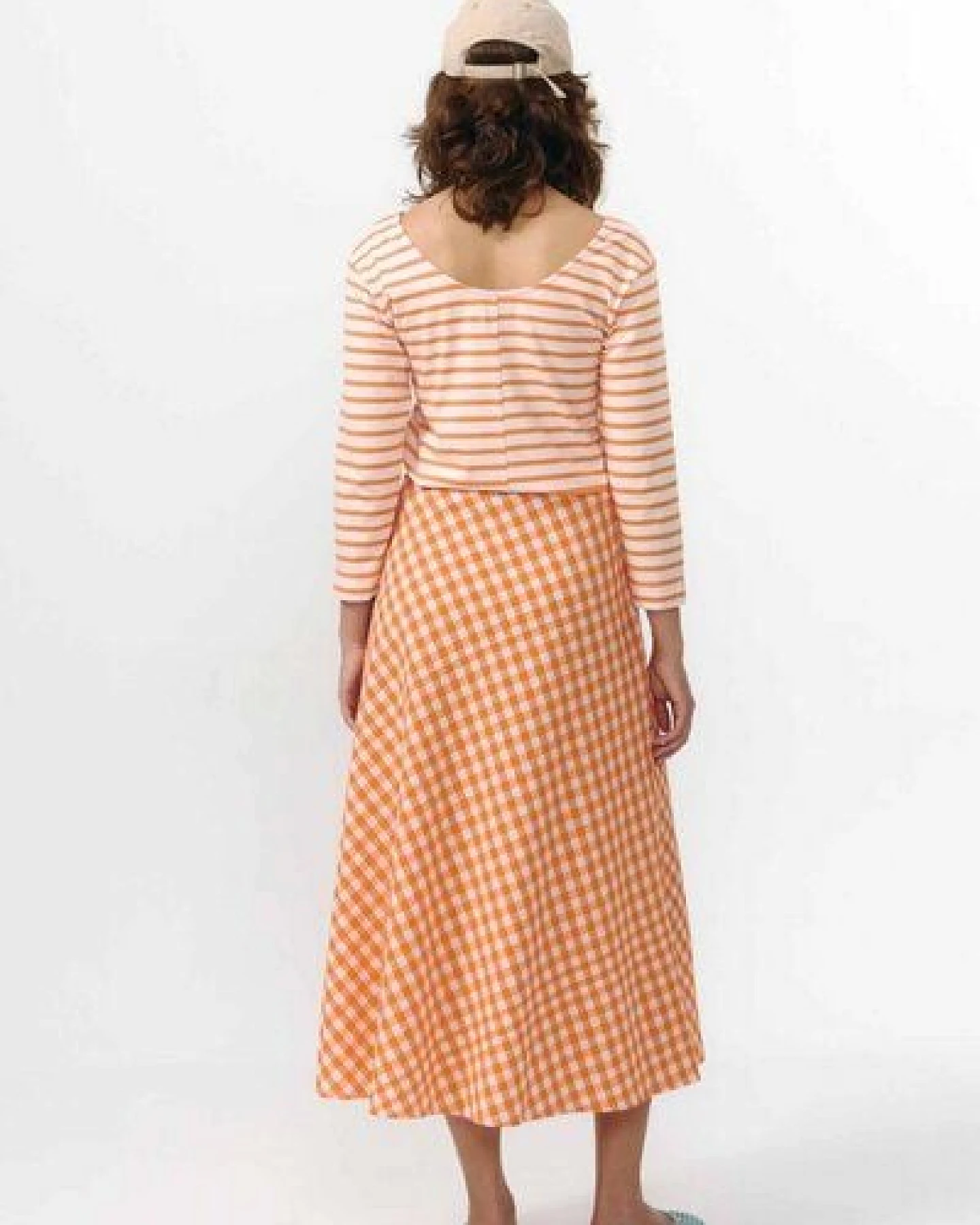 Suite13lab Damen-Midirock BELEN kariert – Ansicht 3