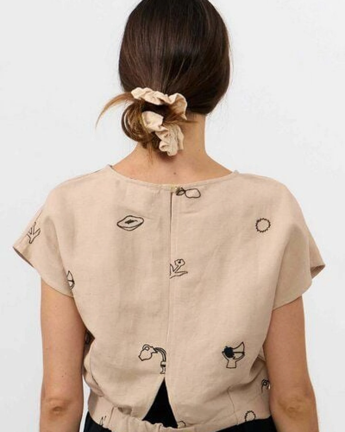Suite13lab Cropped-Top HEBRON bestickt – Ansicht 4