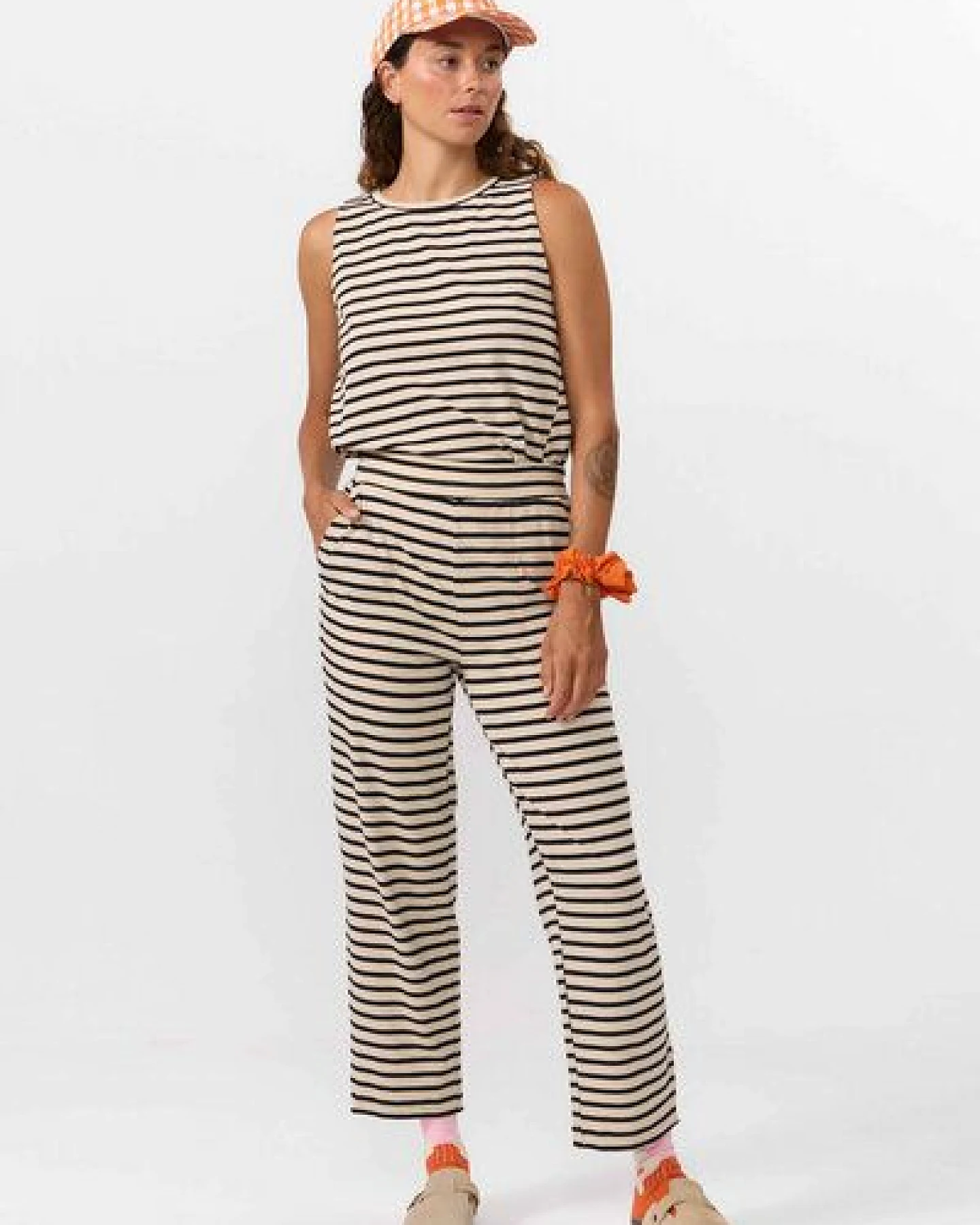 Suite13lab Damen-Straighthose MORGON gestreift – Ansicht 2