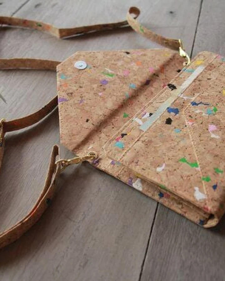 BY COPALA Handtasche / Clutch / Brieftasche aus Kork