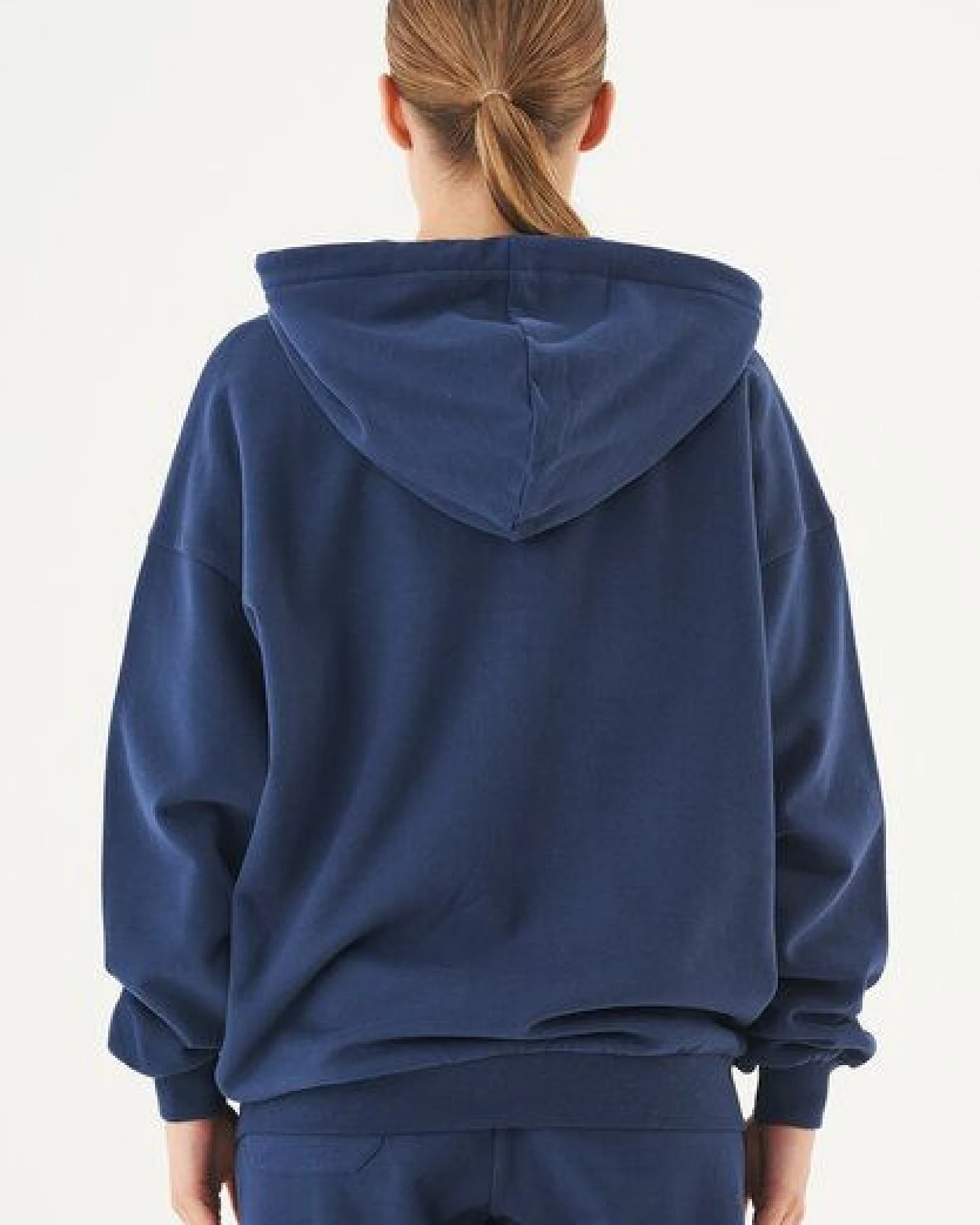ORGANICATION ESSENTIALS-JALE- Soft Touch Sweatjacke aus Bio-Baumwolle – Ansicht 4