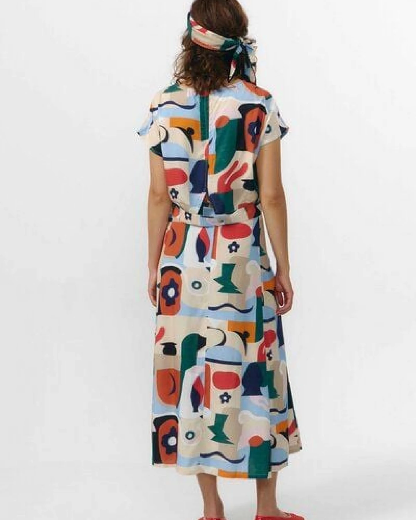 Suite13lab Damen-Midirock BORNEO im Cruise-Print – Ansicht 4