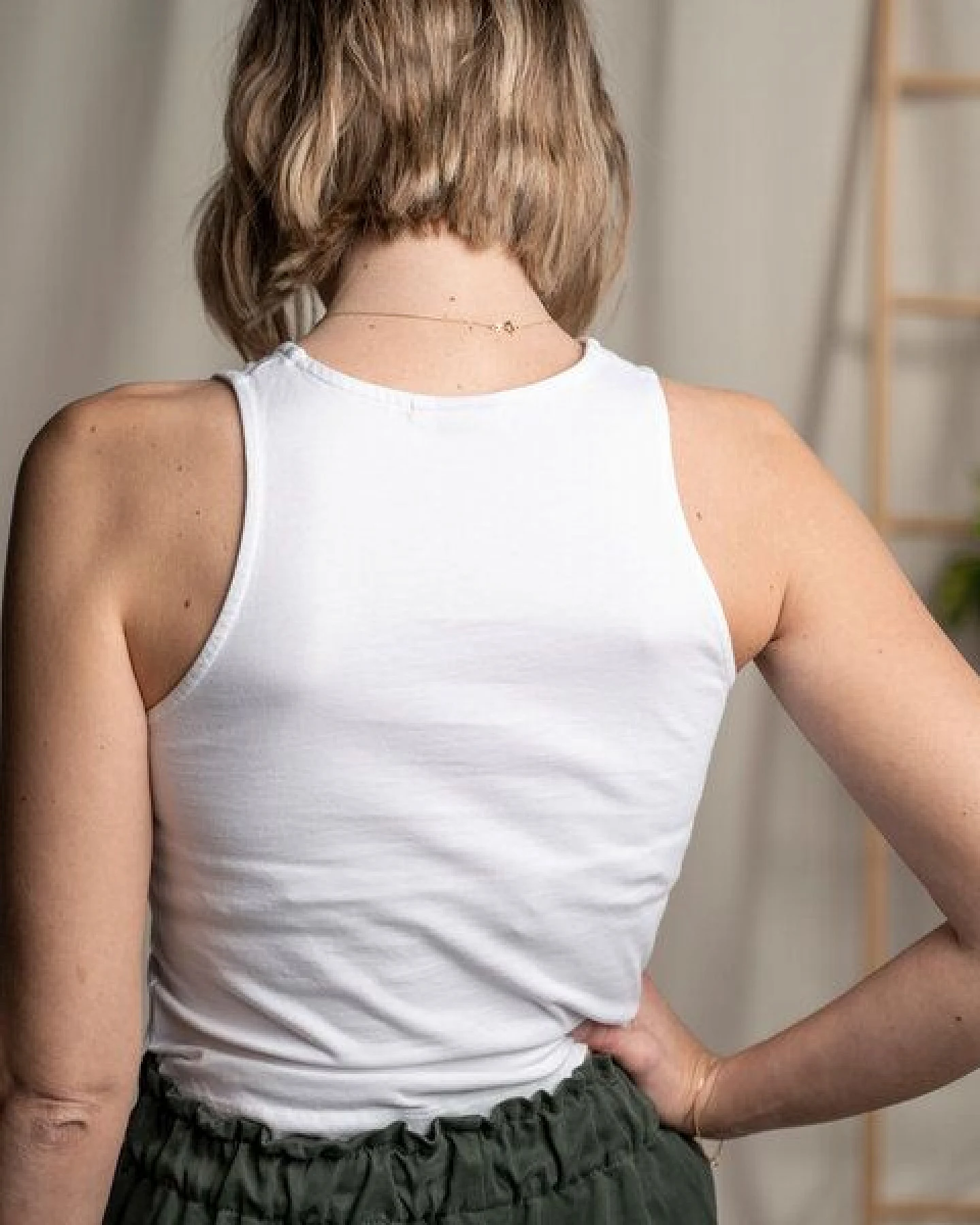 Vresh Clothing Viona - Crop Top aus Biobaumwolle – Ansicht 2