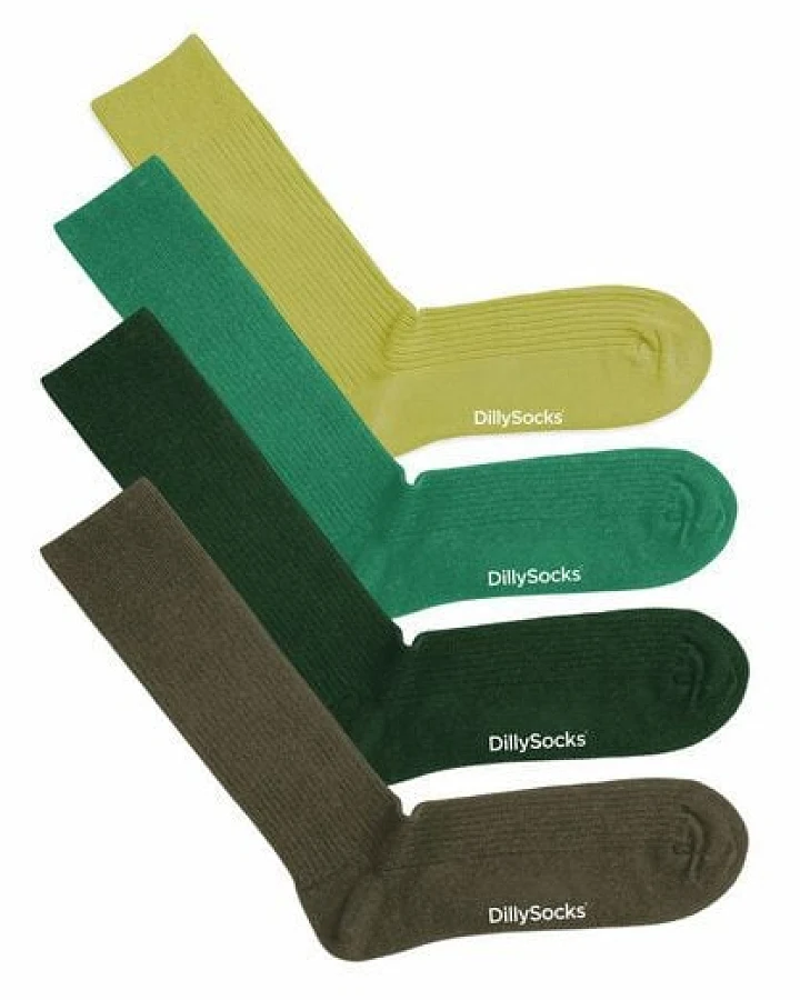 Lime Green - Sea Green - Forest Green - Olive Green