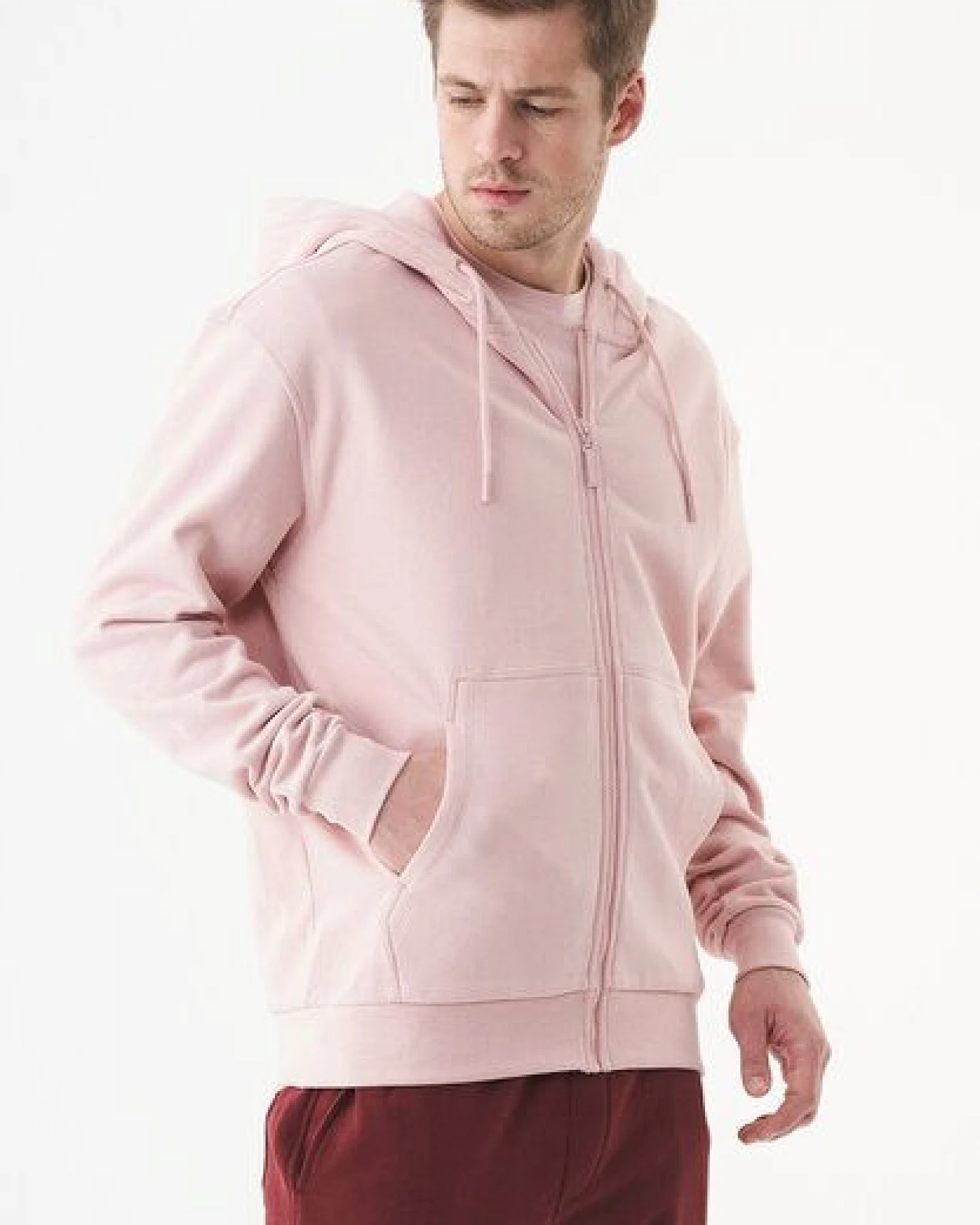 ORGANICATION ESSENTIALS-JUNDA-Unisex Soft Touch Sweatjacke aus Bio-Baumwolle – Ansicht 3