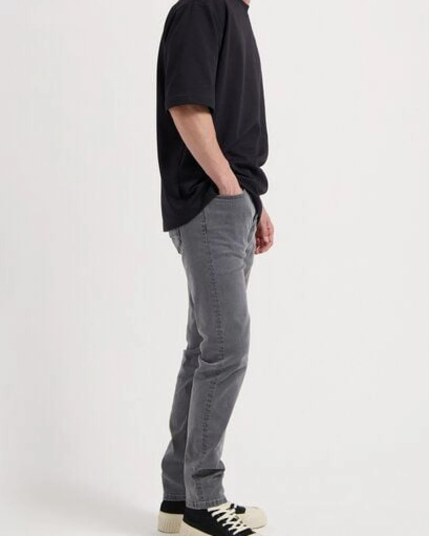 MUD Jeans Herren Jeans Slim Fit "Rick - Light Grey" – Ansicht 2