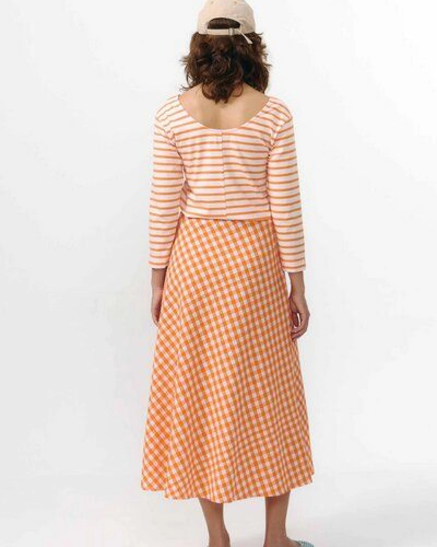 Suite13lab Damen-Midirock BELEN kariert – Ansicht 3