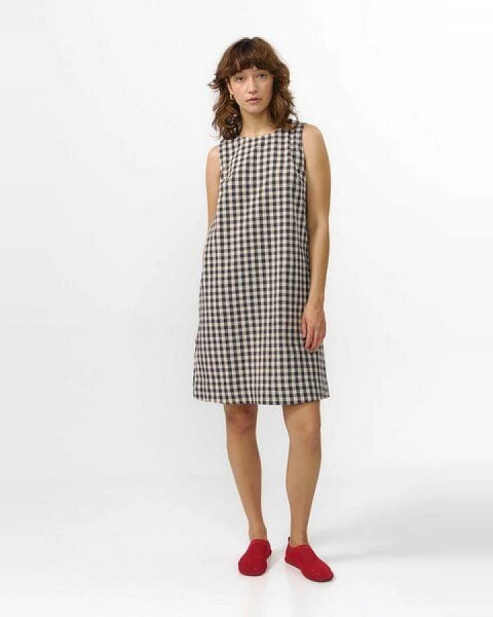 Suite13lab Damen-Kurzkleid LENA kariert