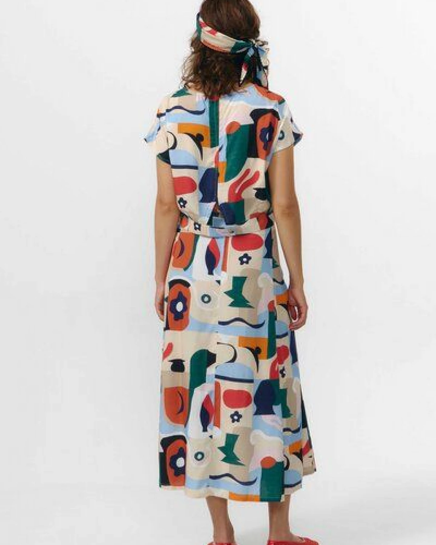 Suite13lab Damen-Midirock BORNEO im Cruise-Print – Ansicht 4