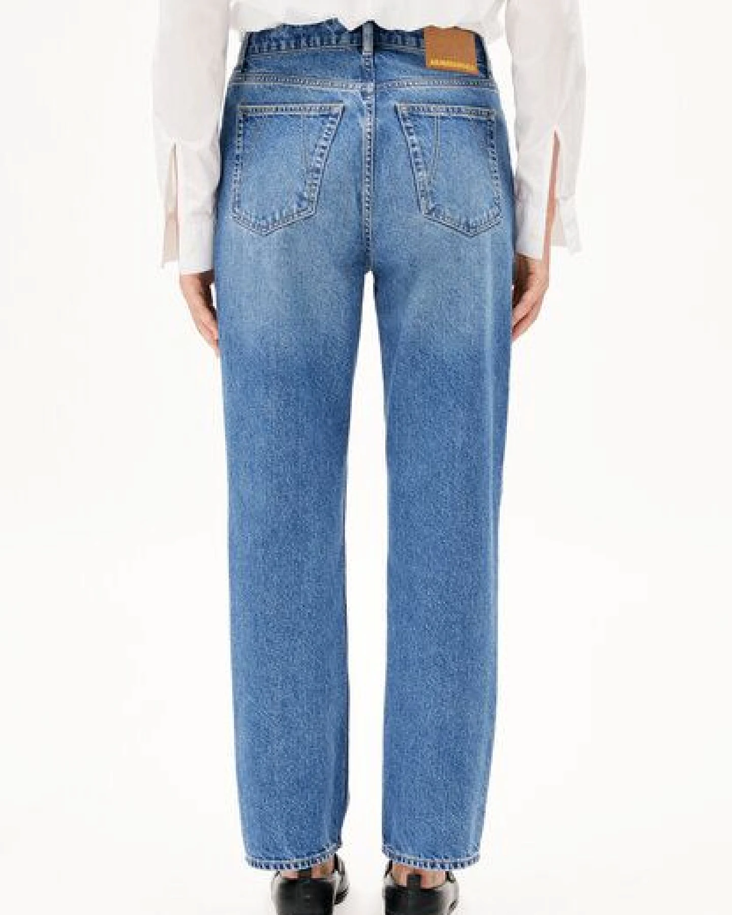 ARMEDANGELS AAIKALA Damen Straight Jeans High Waist aus recycelter Baumwolle – Ansicht 2
