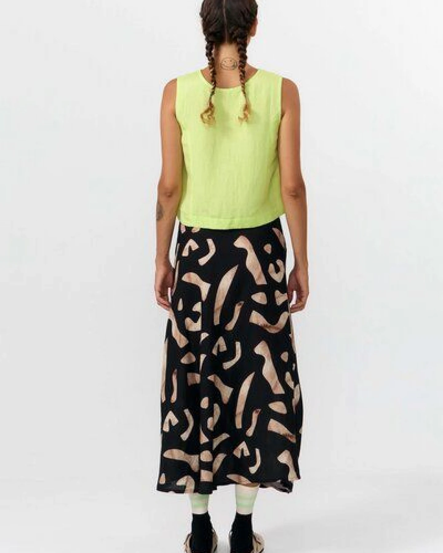 Suite13lab Damen-Midirock BELEN im Stones-Print – Ansicht 4