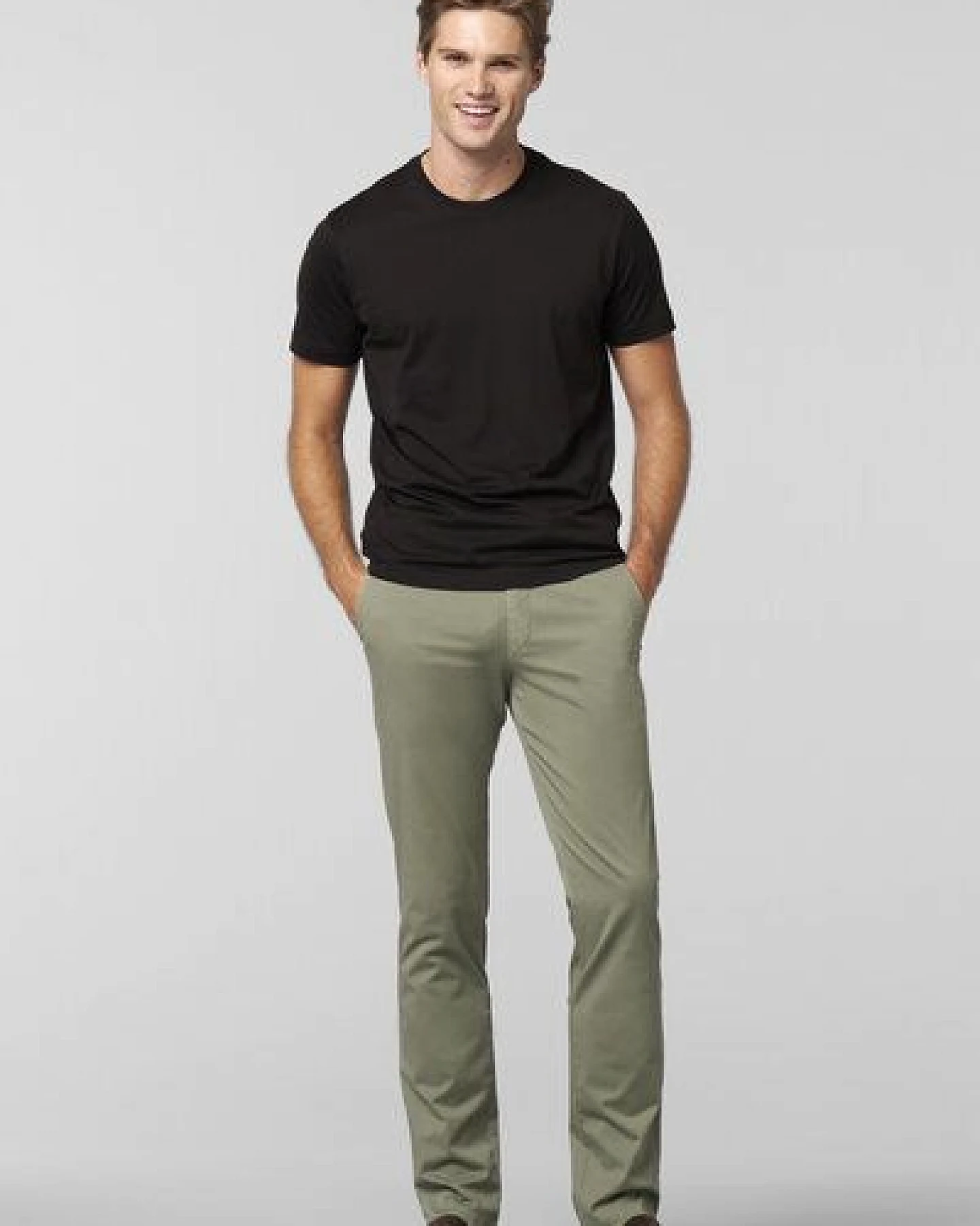 MEYER MICROPRINT BAUMWOLL CHINO – Ansicht 2