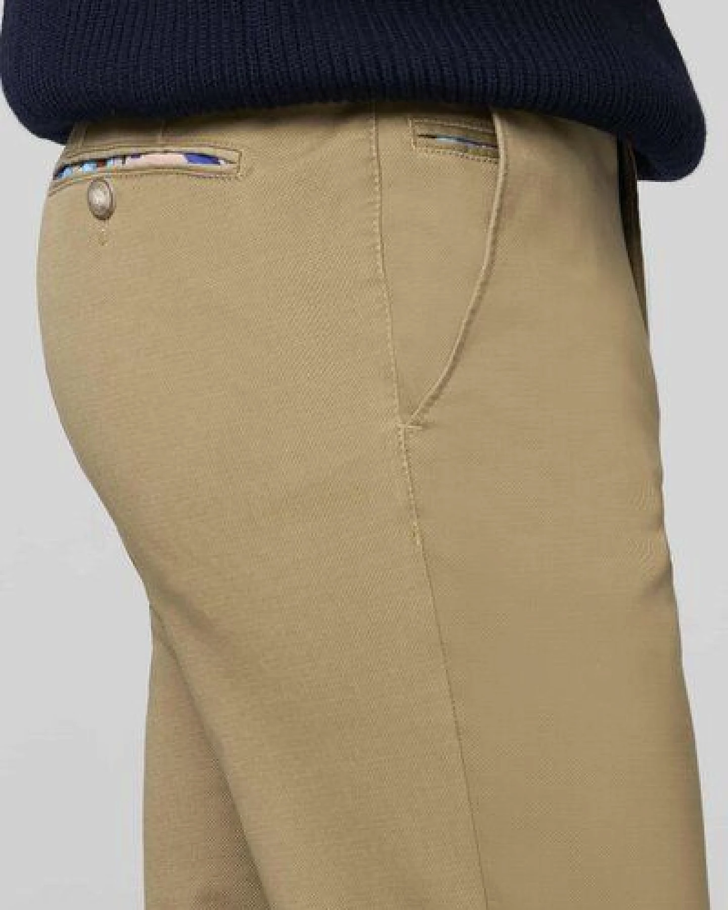 MEYER MICROPRINT BAUMWOLL CHINO – Ansicht 4