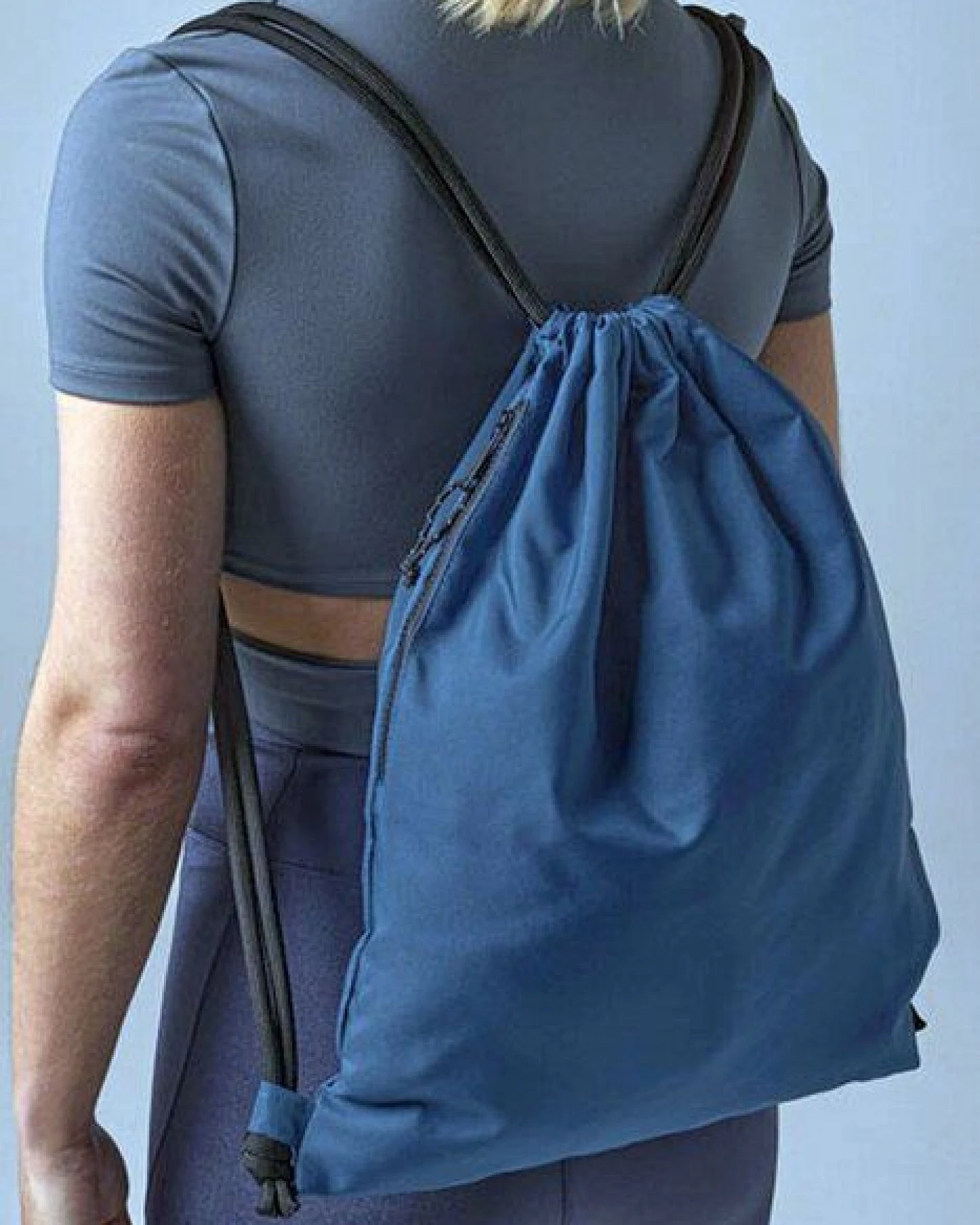 BagBase Recycled Gymsac Turnbeutel verdeckte Geheimtasche – Ansicht 2