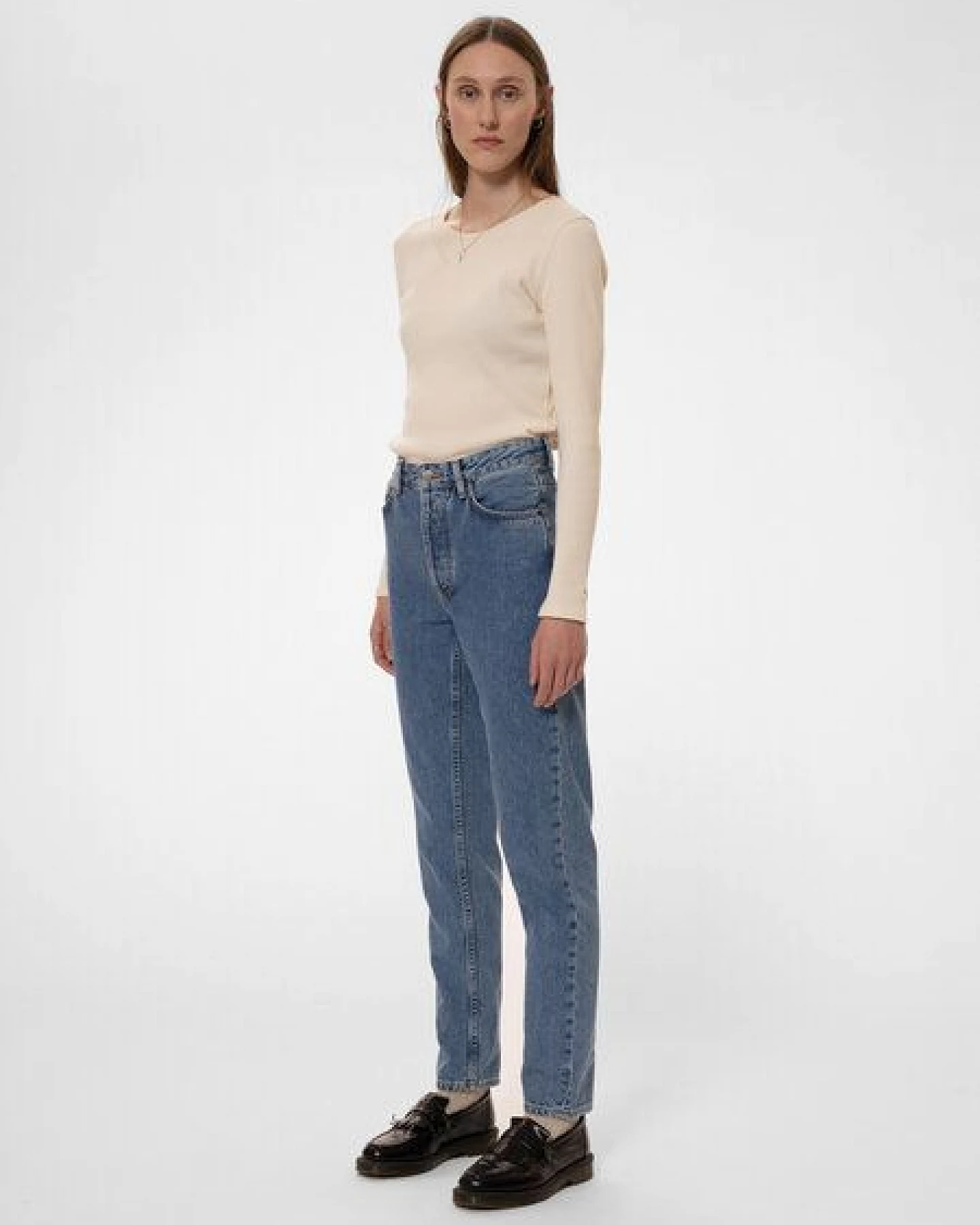 Nudie Jeans Jeans Breezy Britt Casual Blue – Ansicht 3