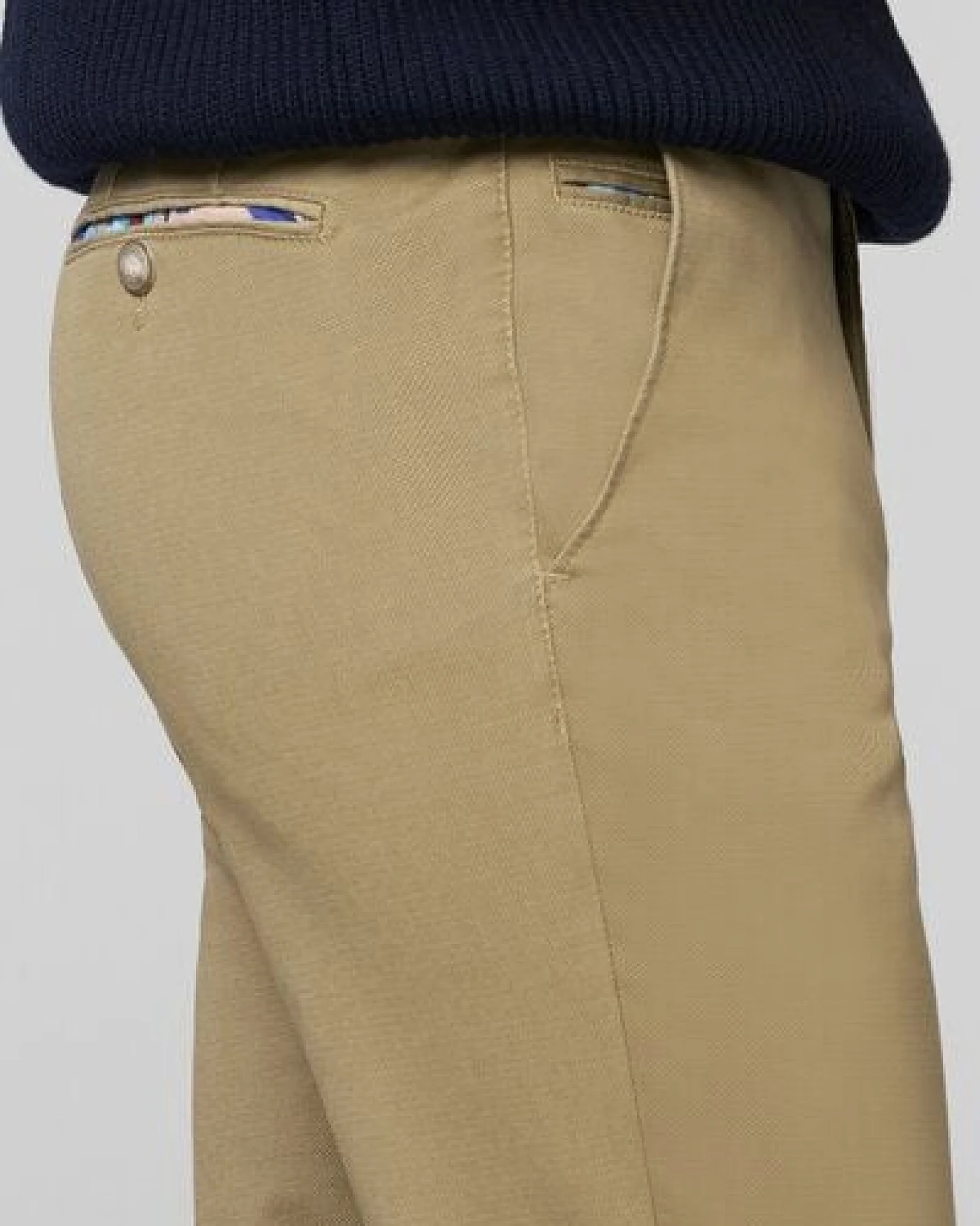 MEYER MICROPRINT BAUMWOLL CHINO – Ansicht 4
