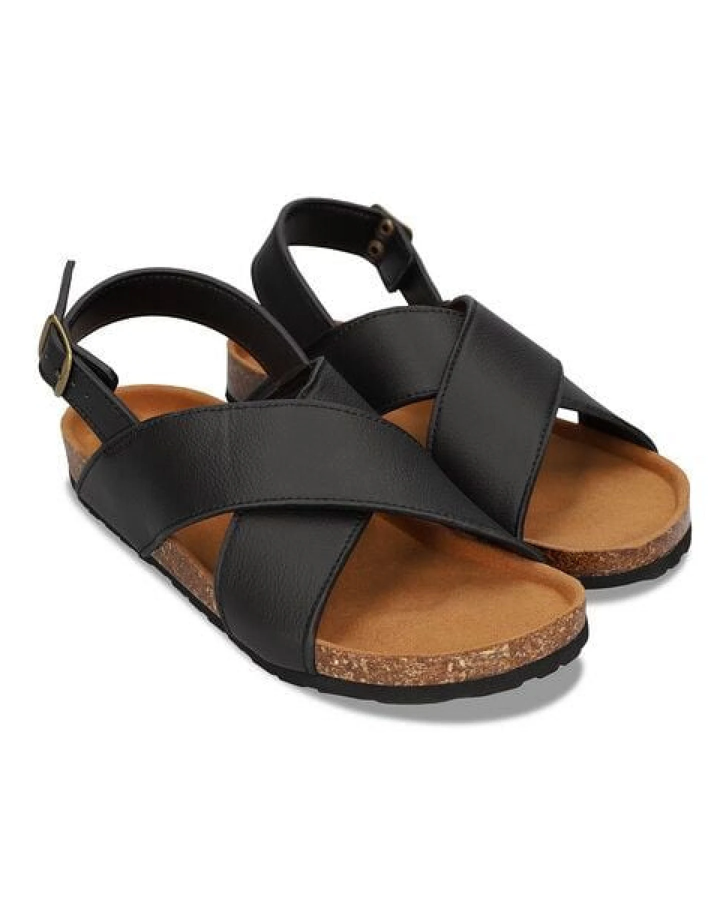 Nae Vegan Shoes NAE - LANTA - Schwarze Vegane Sandalen – Ansicht 2