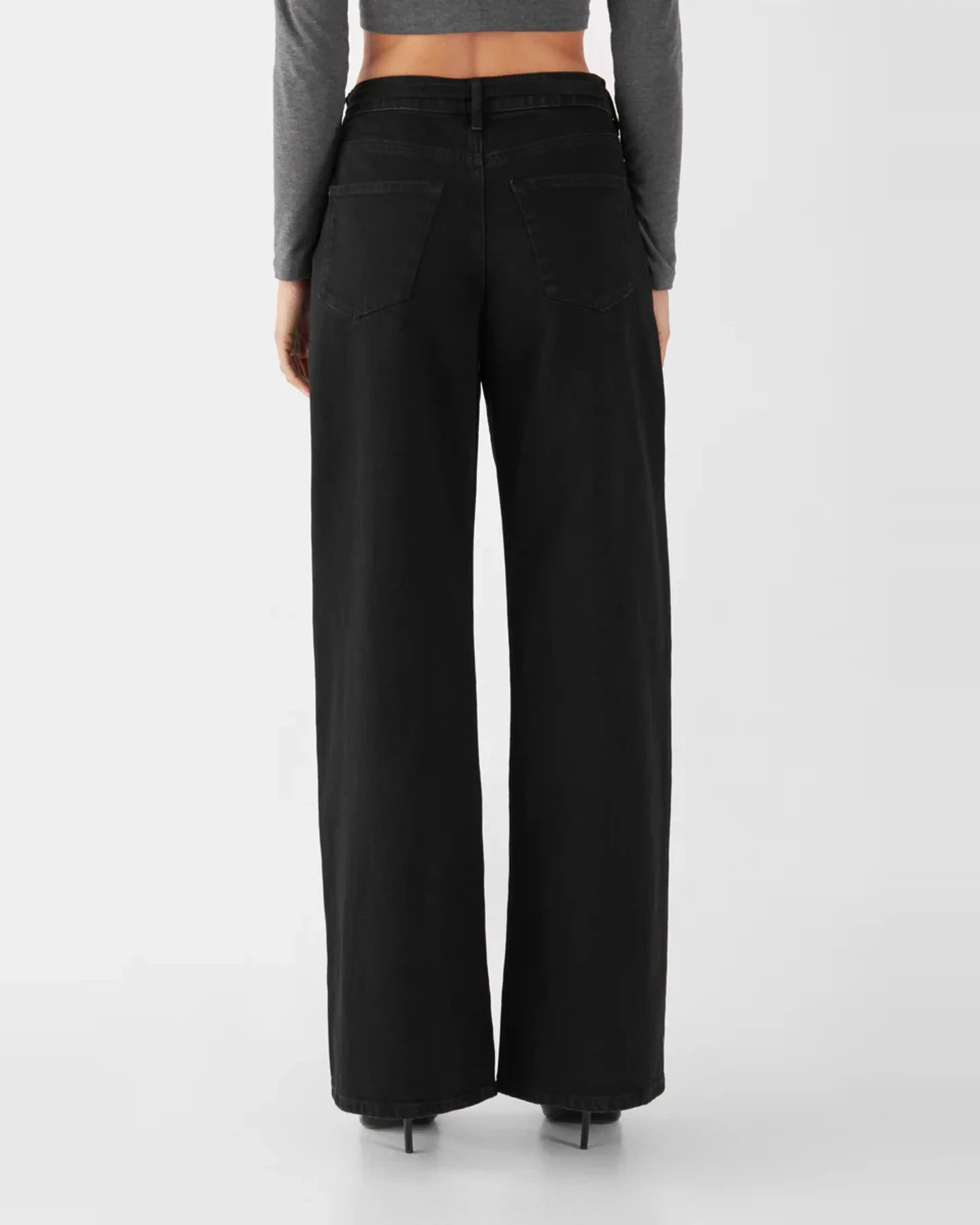 Jeans Sunny Wide Leg Minimal Stretch Black – Ansicht 2